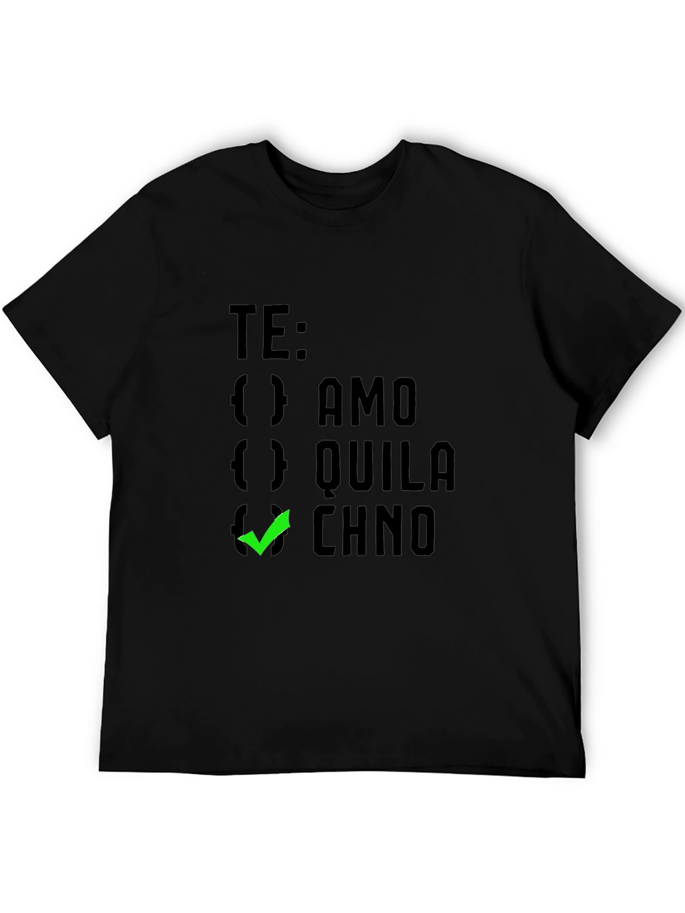 Te Amo Chino Graphic Tee - Black