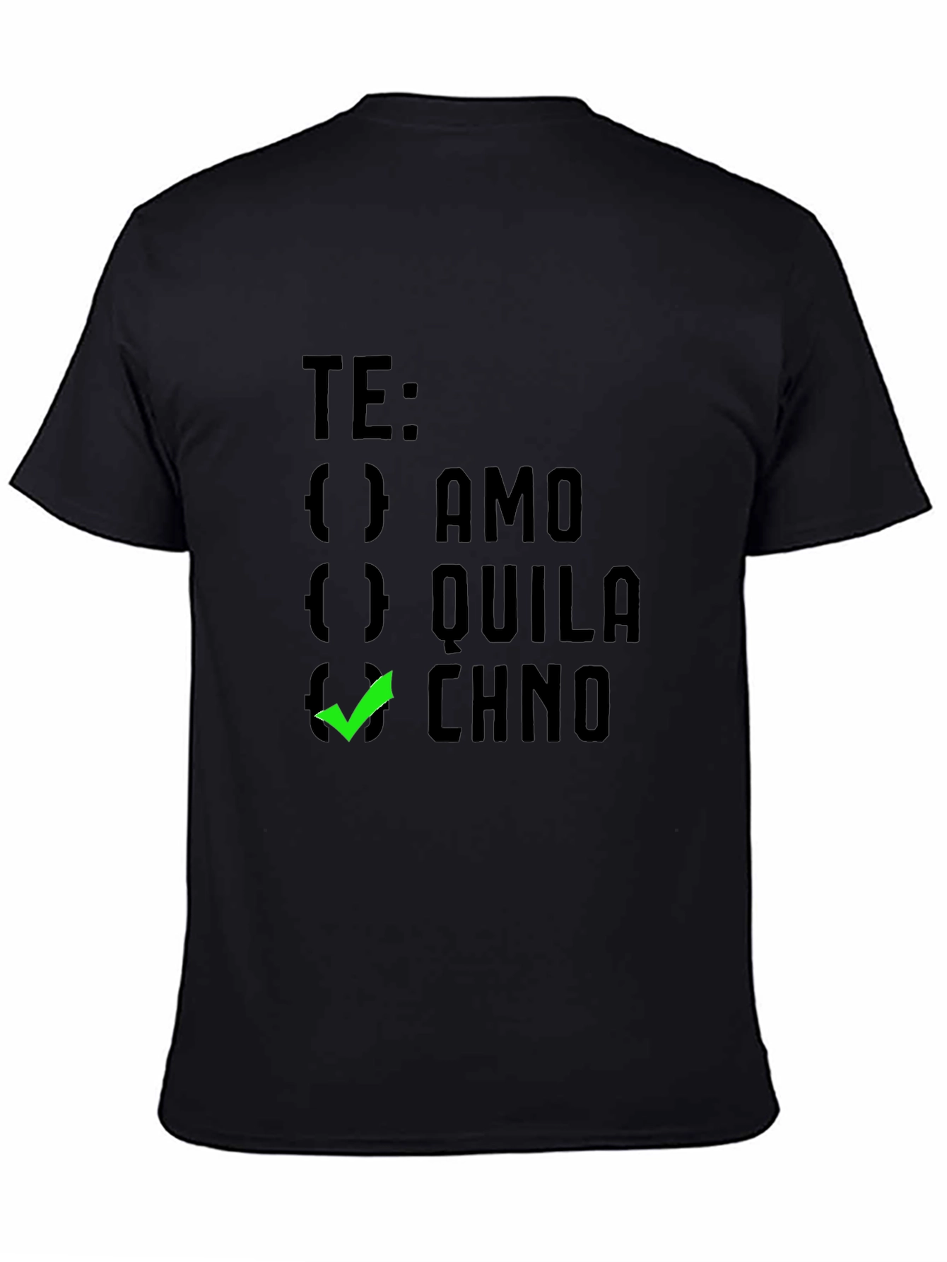 Te Amo Chino Graphic Tee - Black