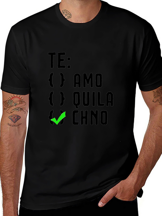Te Amo Chino Graphic Tee - Black