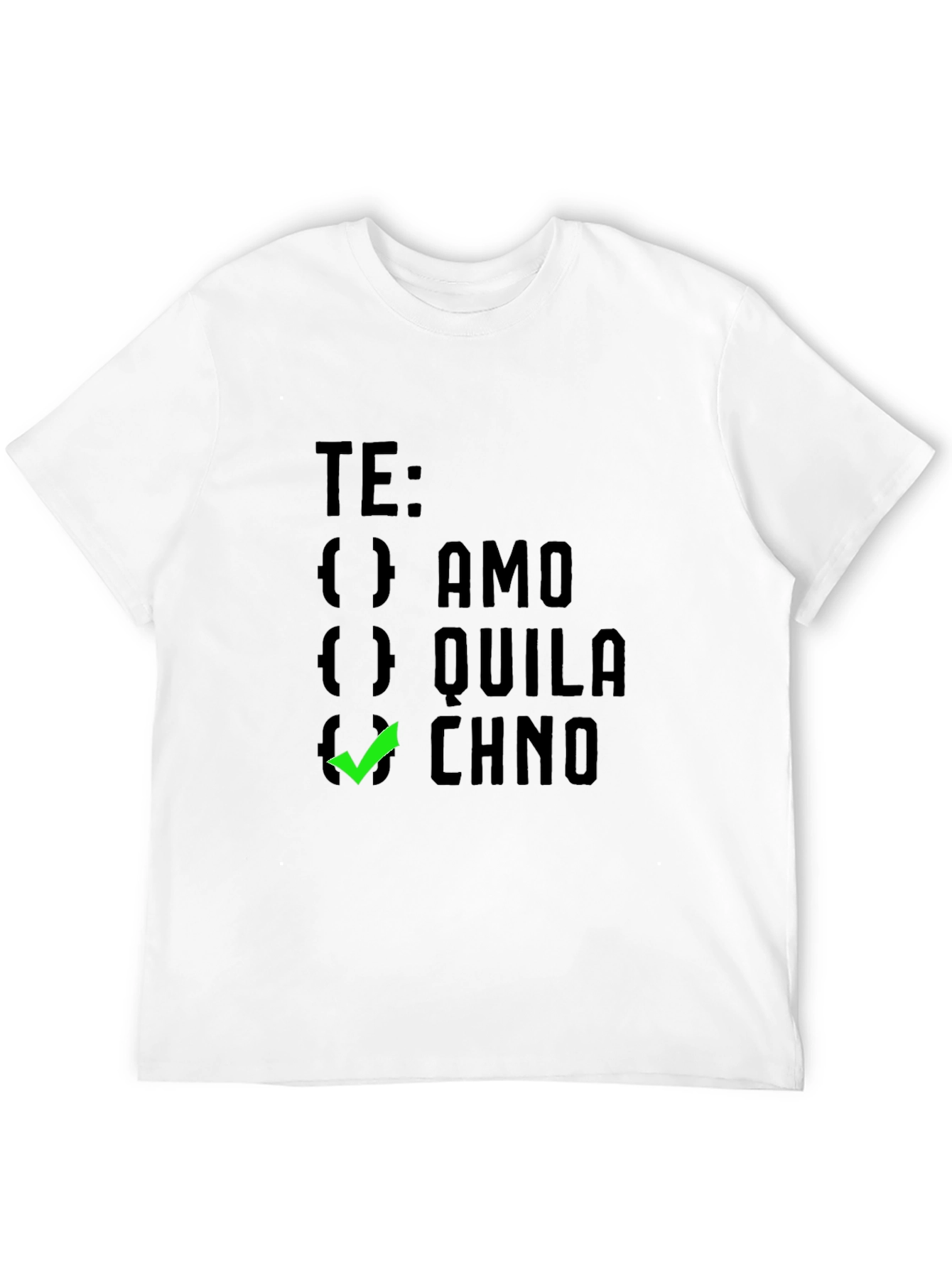 Te Amo Chino Graphic Tee - Black