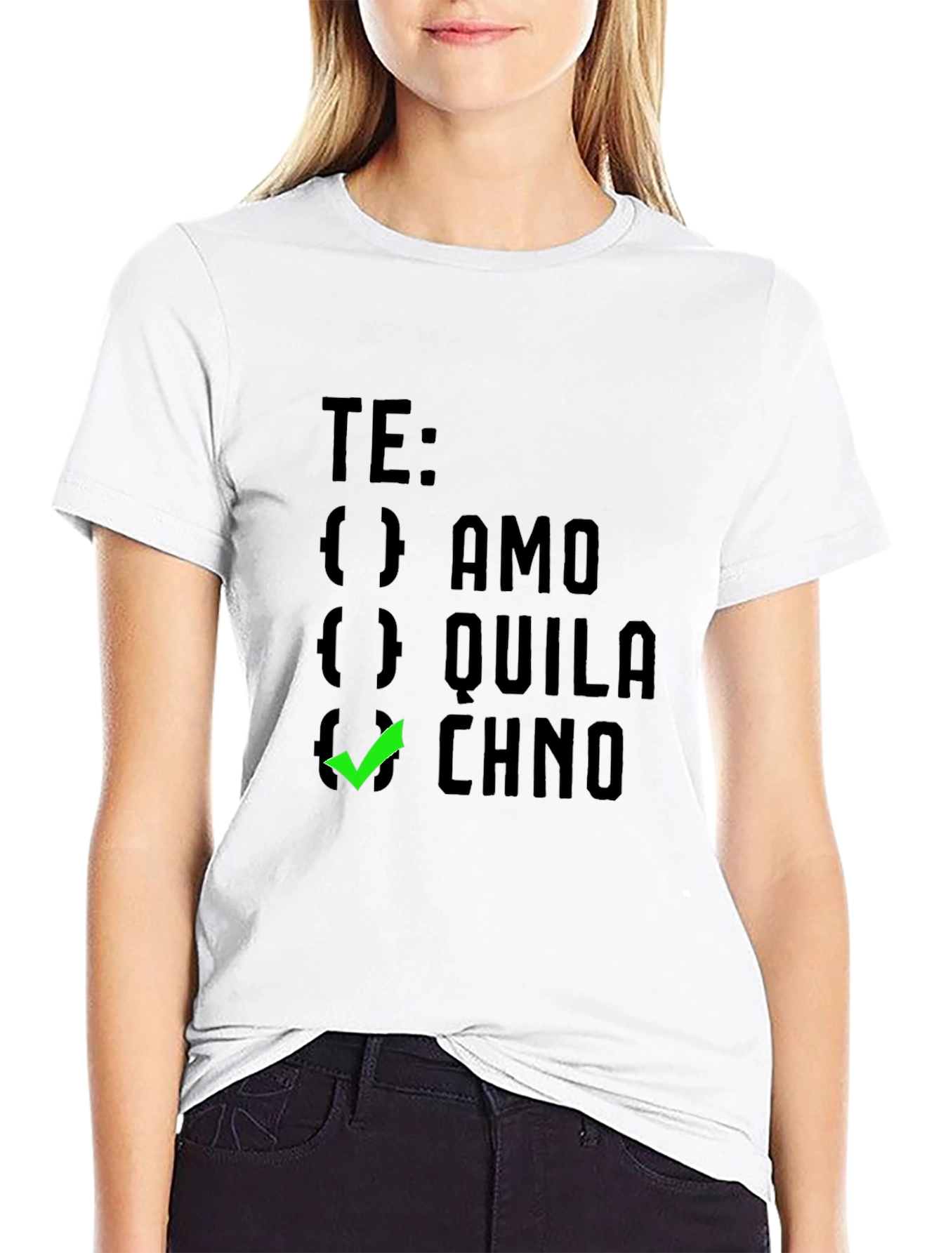 Te Amo Chino Graphic Tee - Black