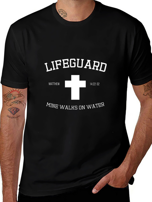Lifeguard Jesus T-Shirt - Mine Walks on Water