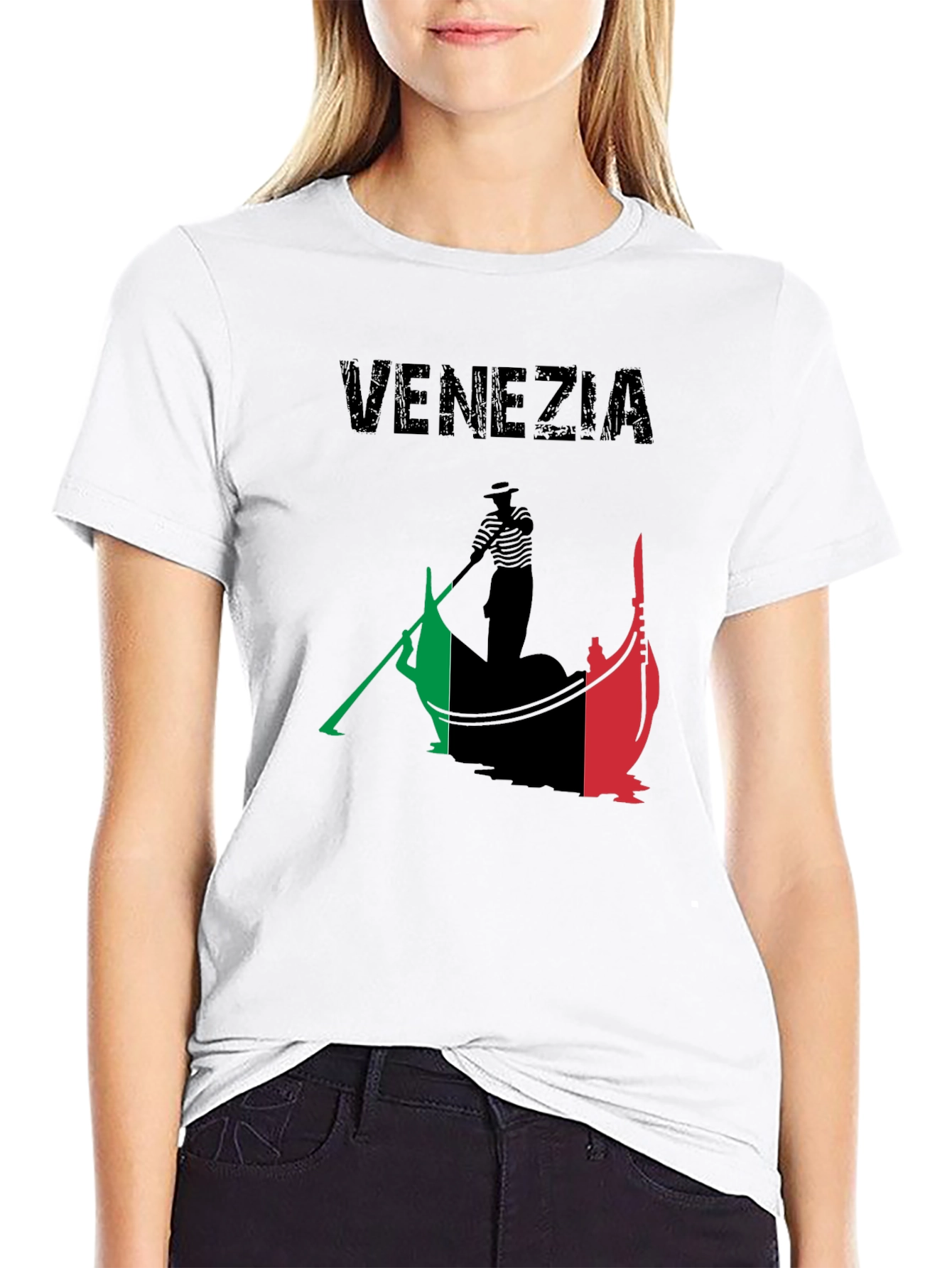 Venezia Gondola Graphic Tee - Italy Souvenir T-Shirt