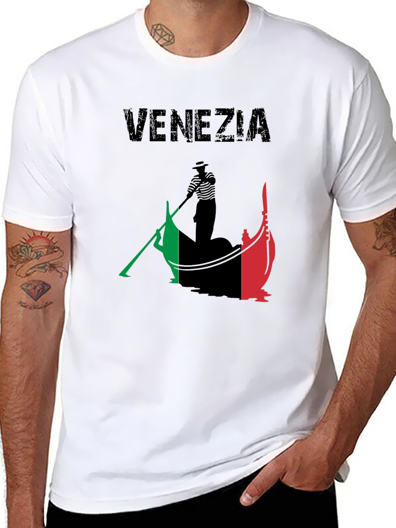 Venezia Gondola Graphic Tee - Italy Souvenir T-Shirt