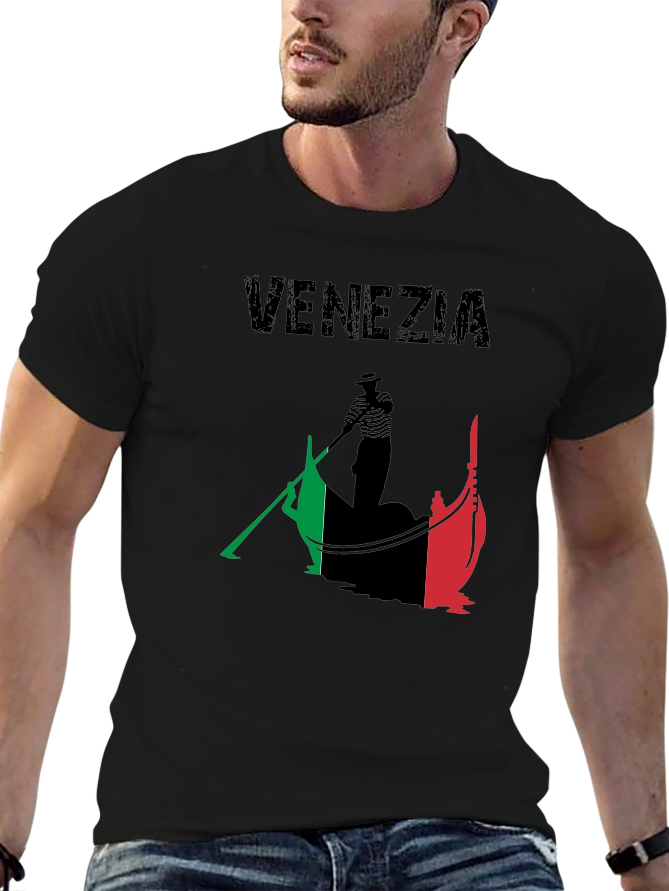 Venezia Gondola Graphic Tee - Italy Souvenir T-Shirt