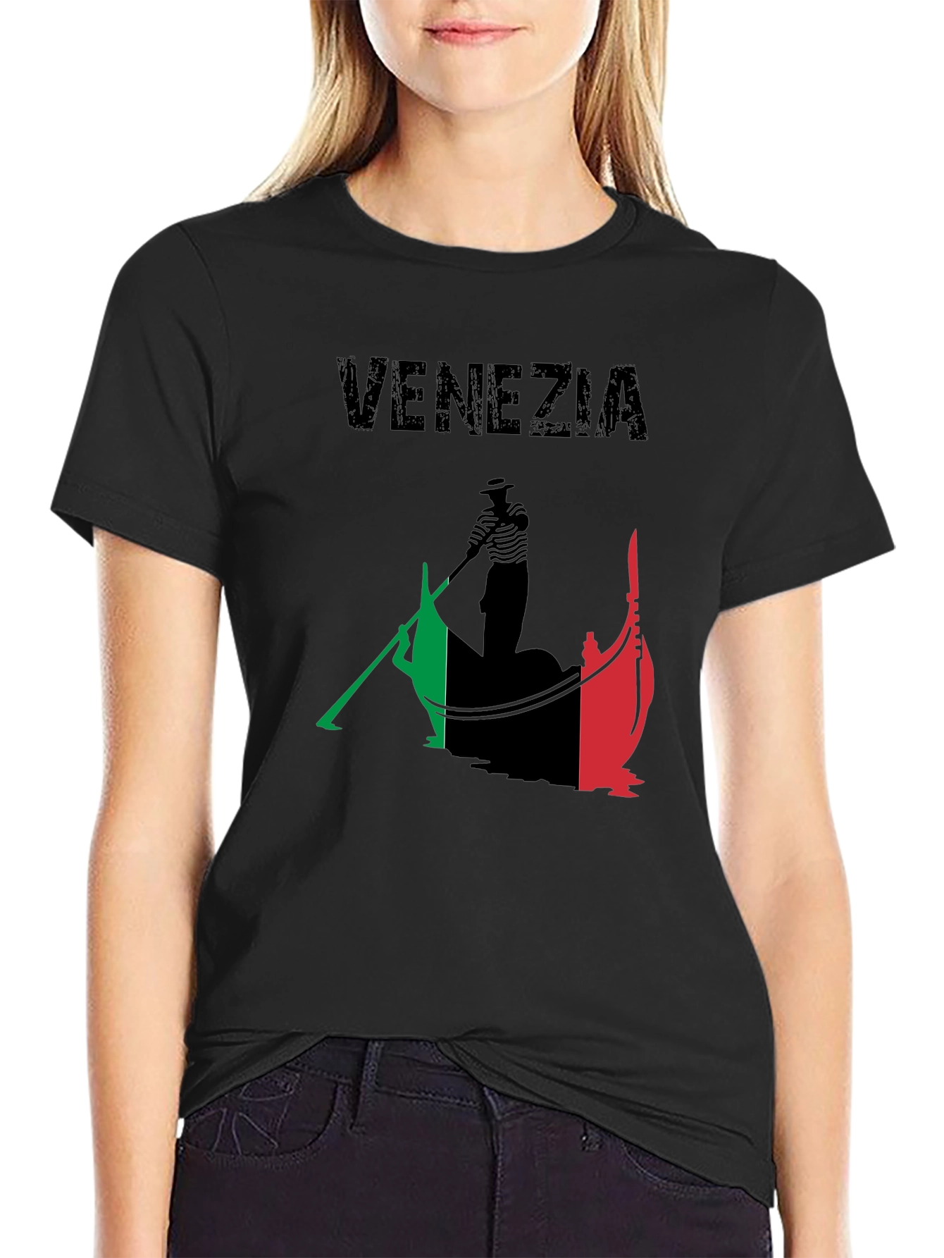 Venezia Gondola Graphic Tee - Italy Souvenir T-Shirt