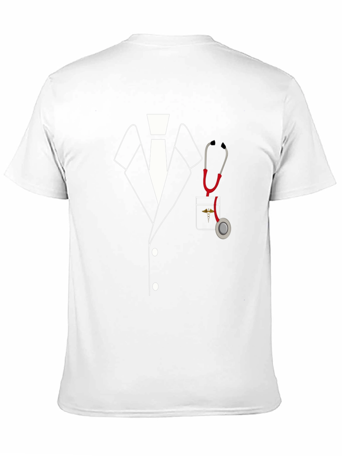 Doctor Costume T-Shirt - Black Novelty Tee