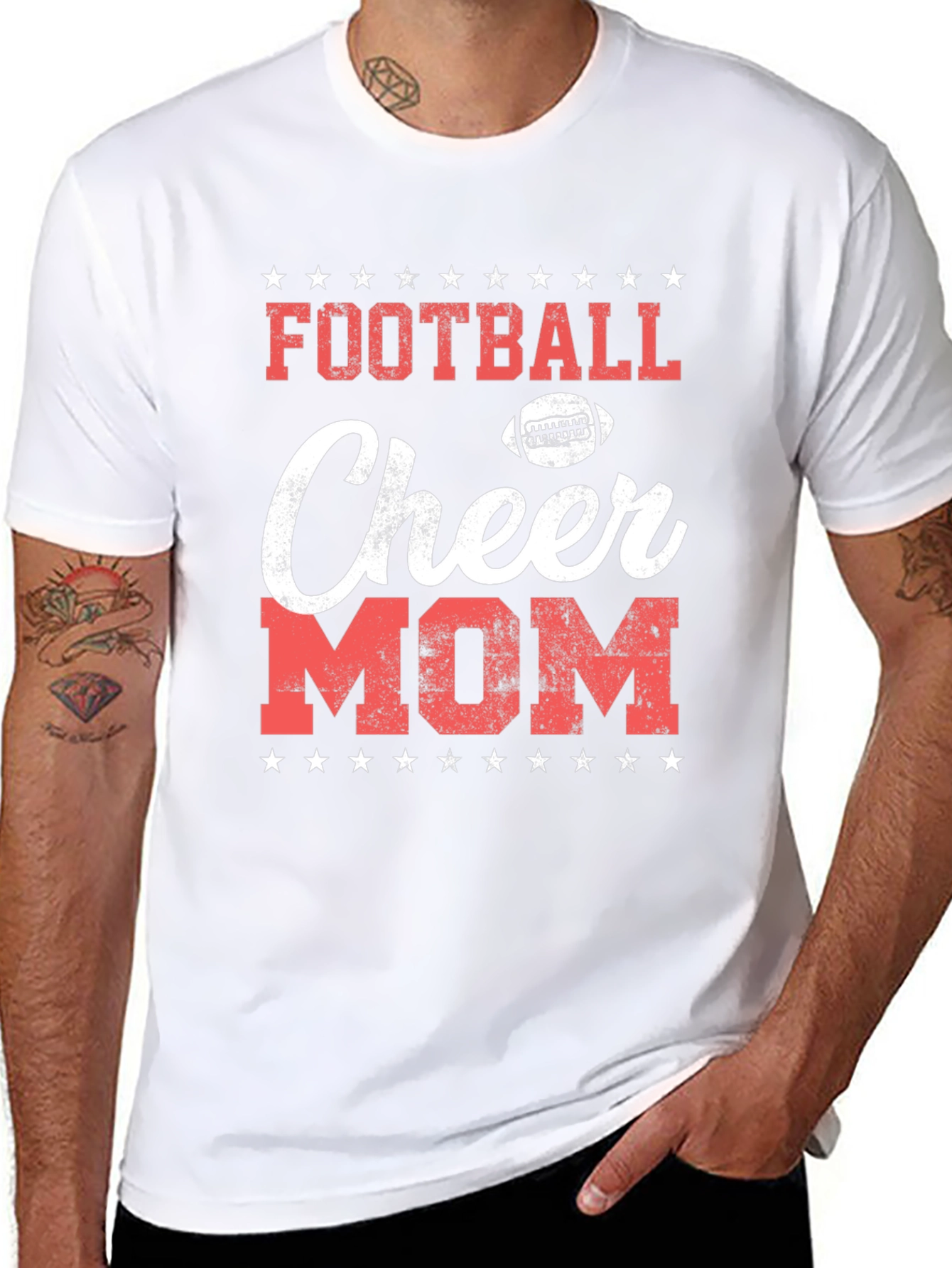 Football Cheer Mom T-Shirt - Game Day Apparel