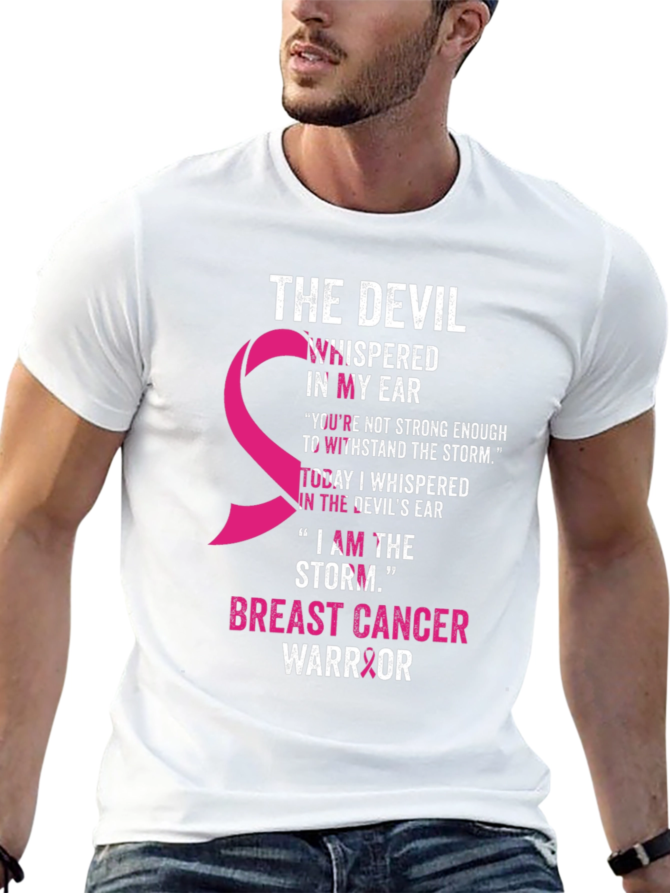 Breast Cancer Warrior T-Shirt - The Devil Whisper