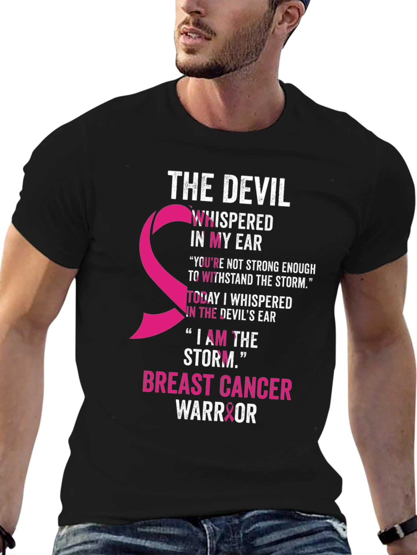 Breast Cancer Warrior T-Shirt - The Devil Whisper