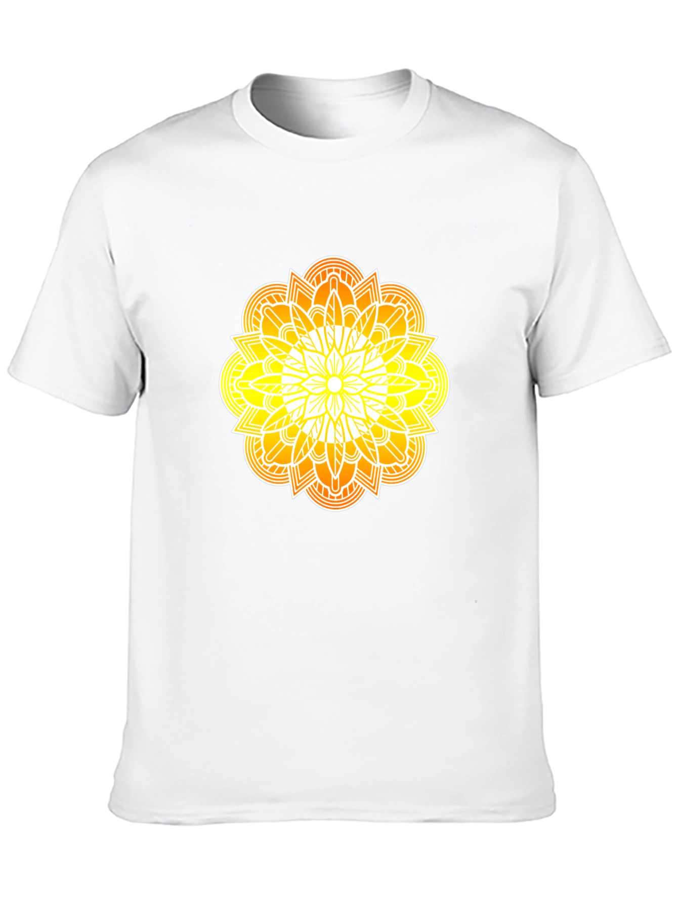Radiant Mandala Graphic Black Tee