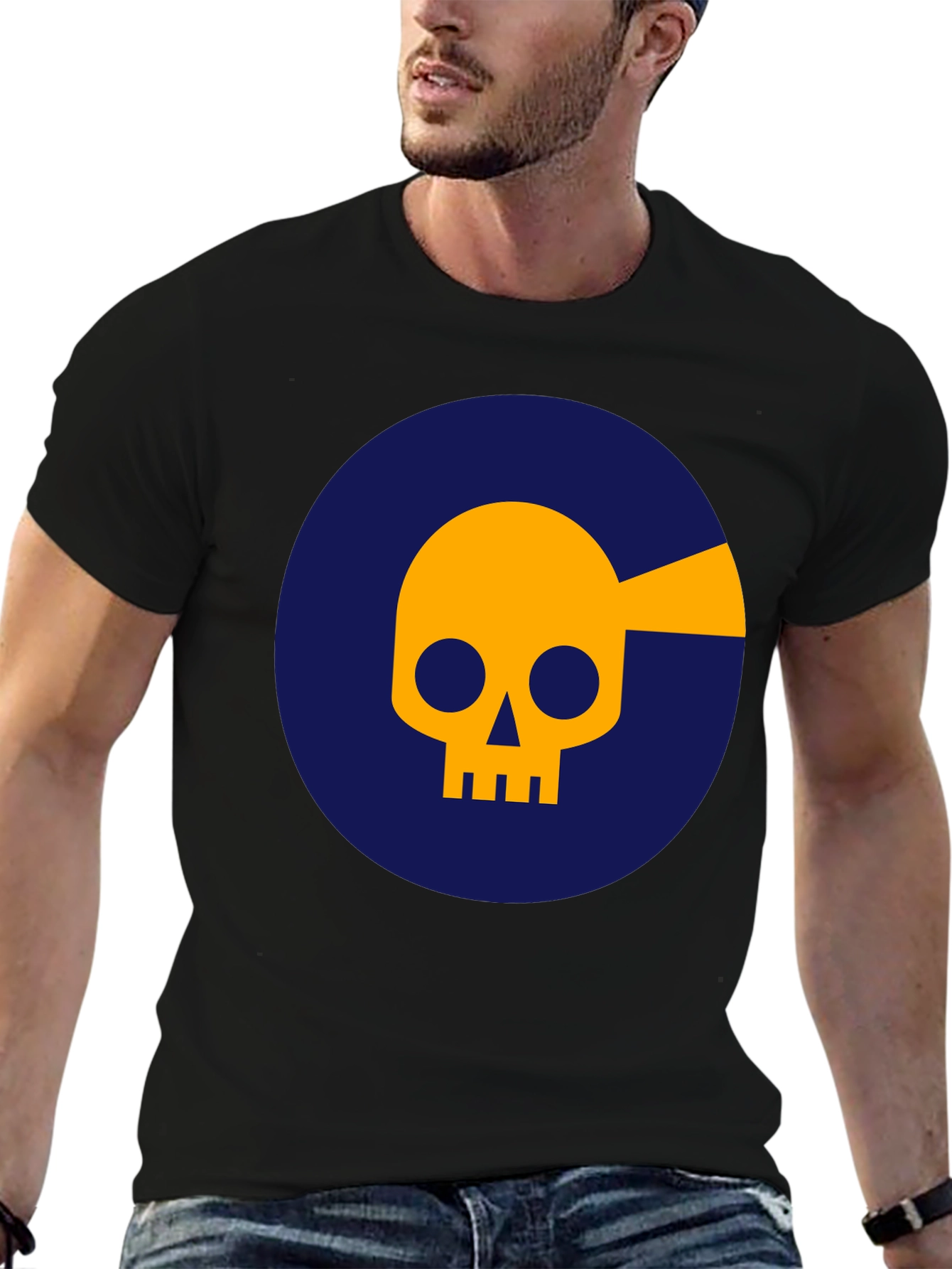 Skull and Arrow Graphic Tee - Mens Black T-Shirt