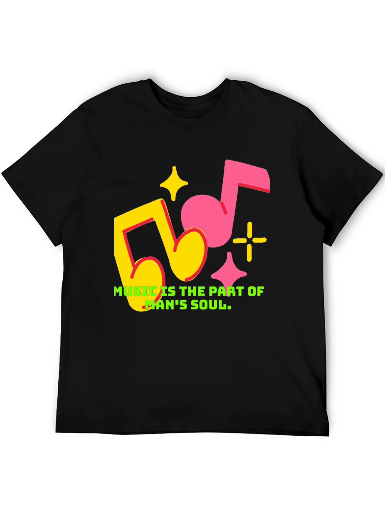 Music is Part of Mans Soul Graphic Tee
