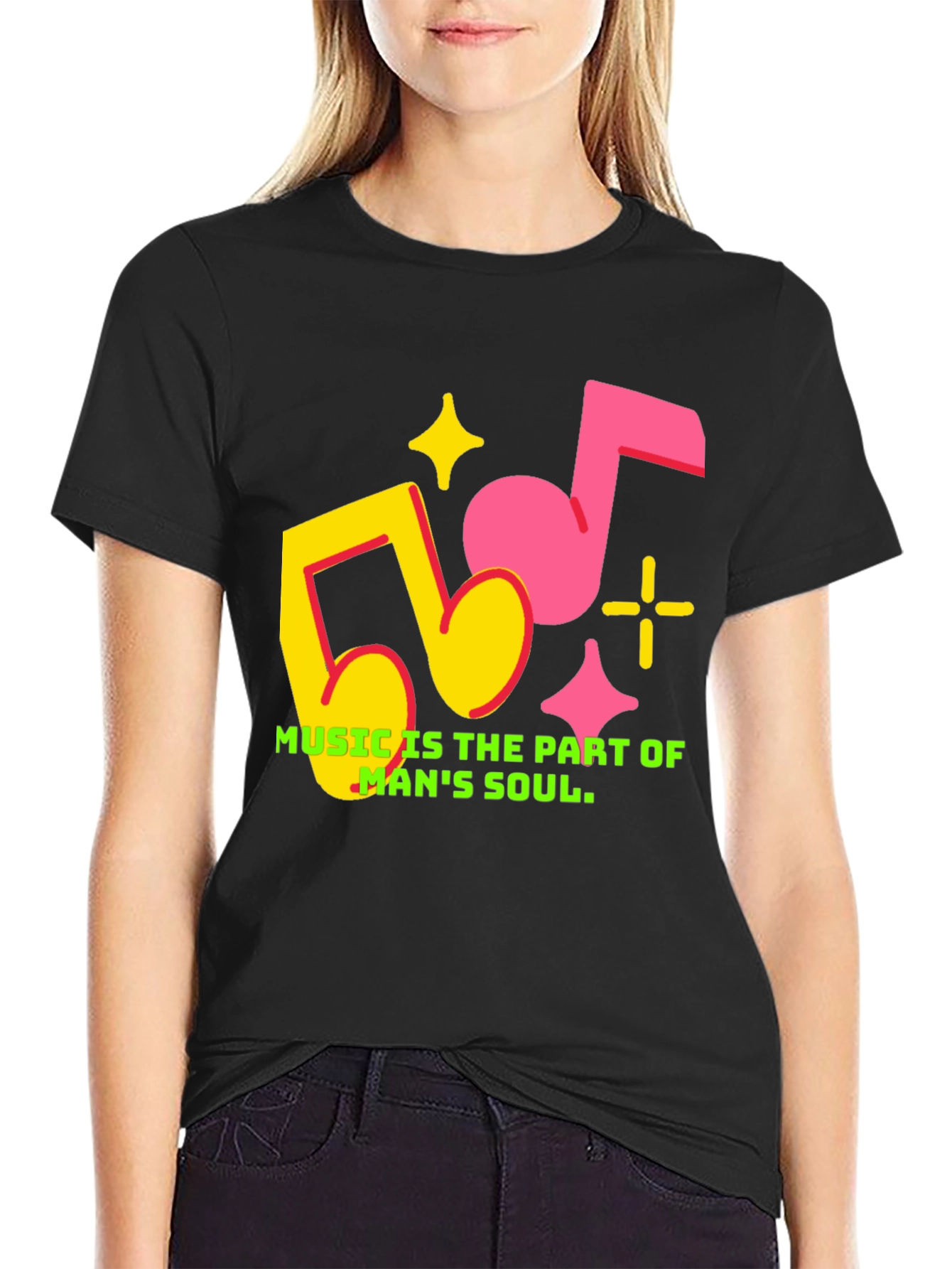 Music is Part of Mans Soul Graphic Tee