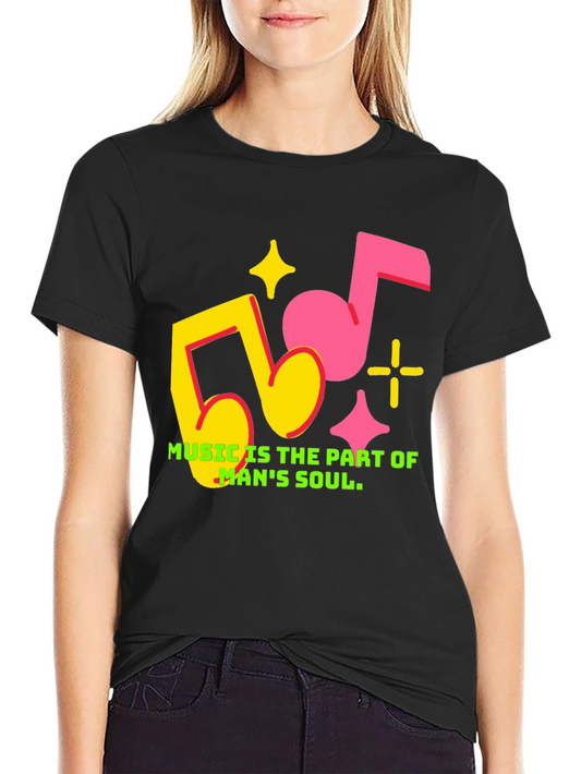 Music is Part of Mans Soul Graphic Tee