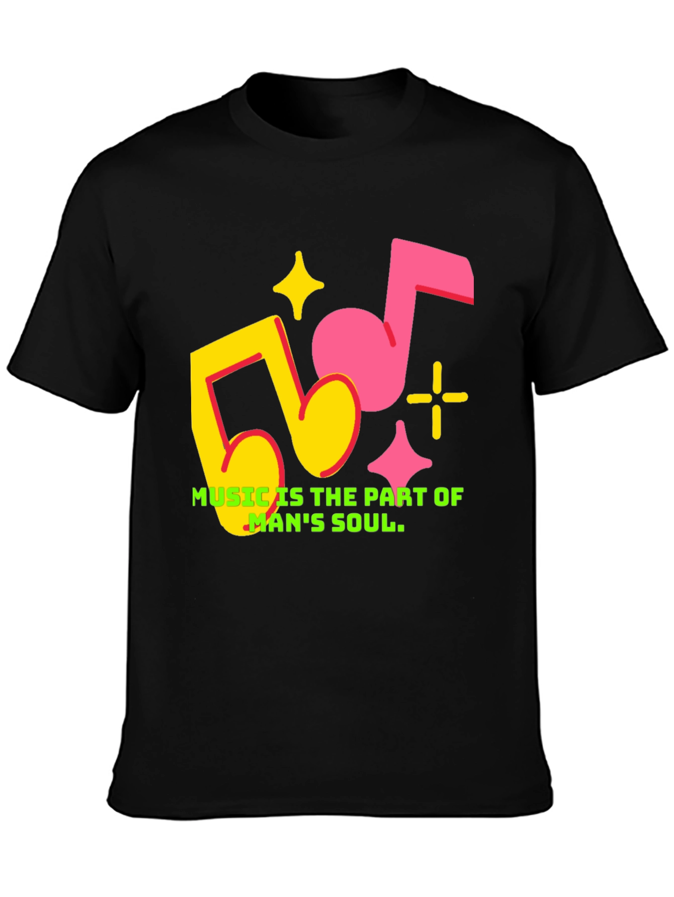 Music is Part of Mans Soul Graphic Tee