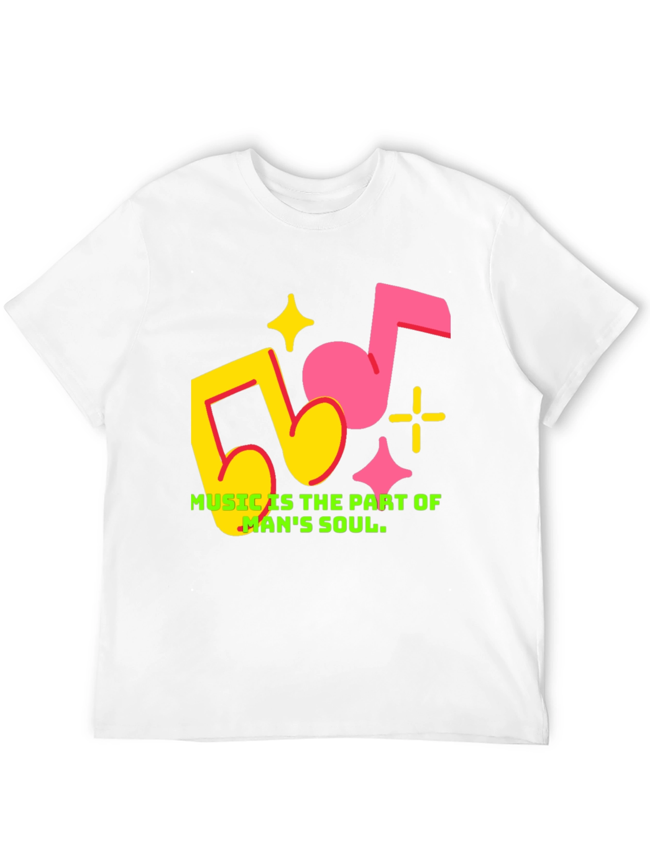Music is Part of Mans Soul Graphic Tee