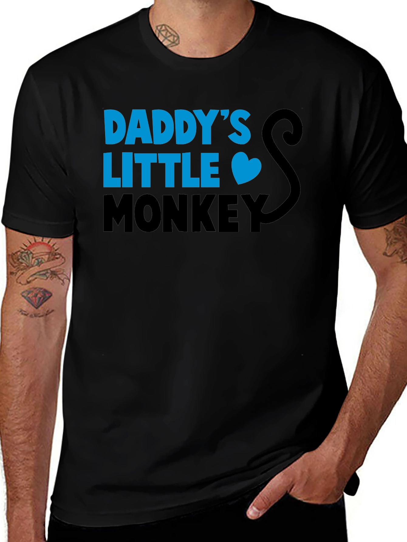 Daddys Little Monkey Graphic T-Shirt
