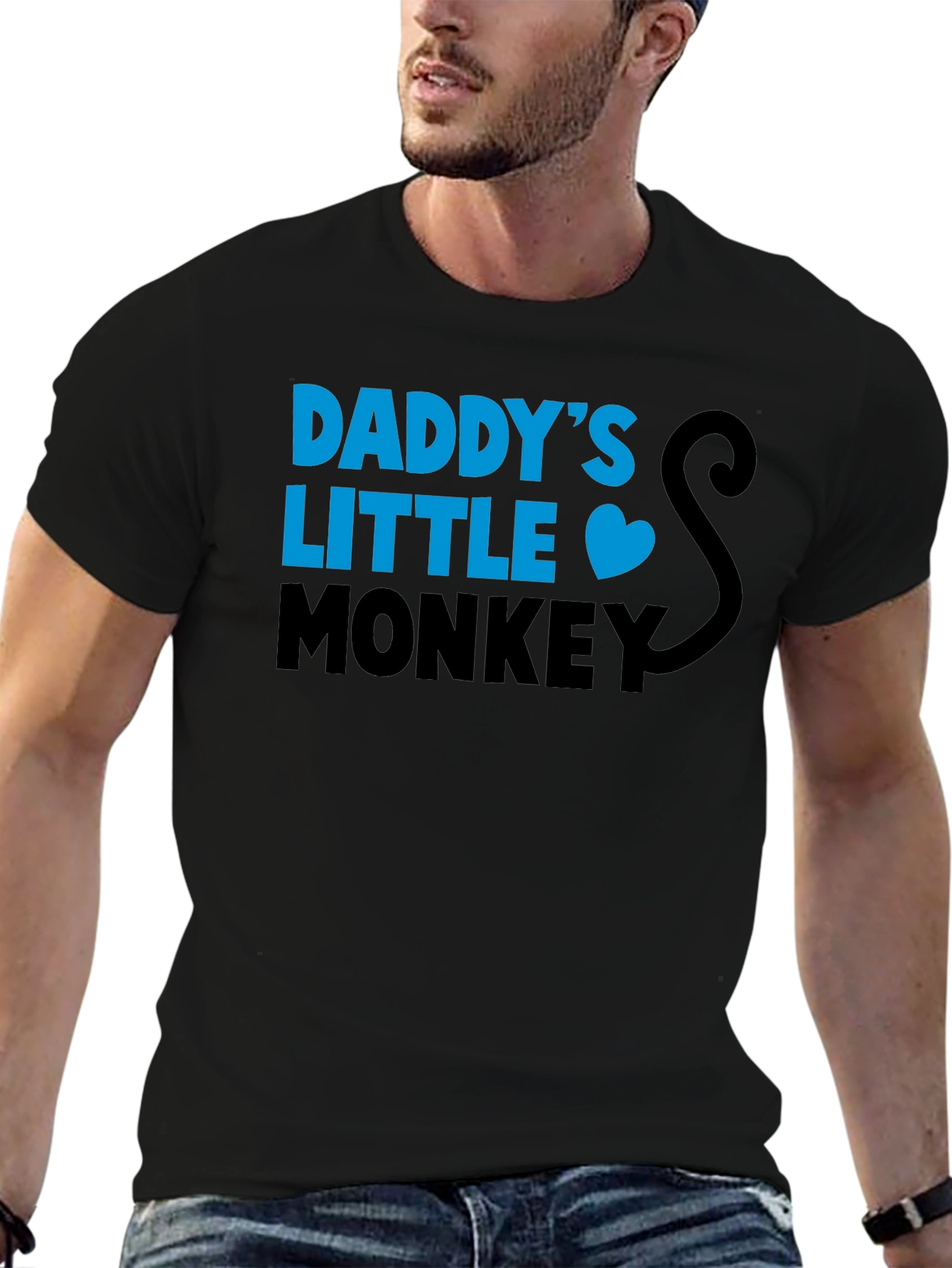Daddys Little Monkey Graphic T-Shirt