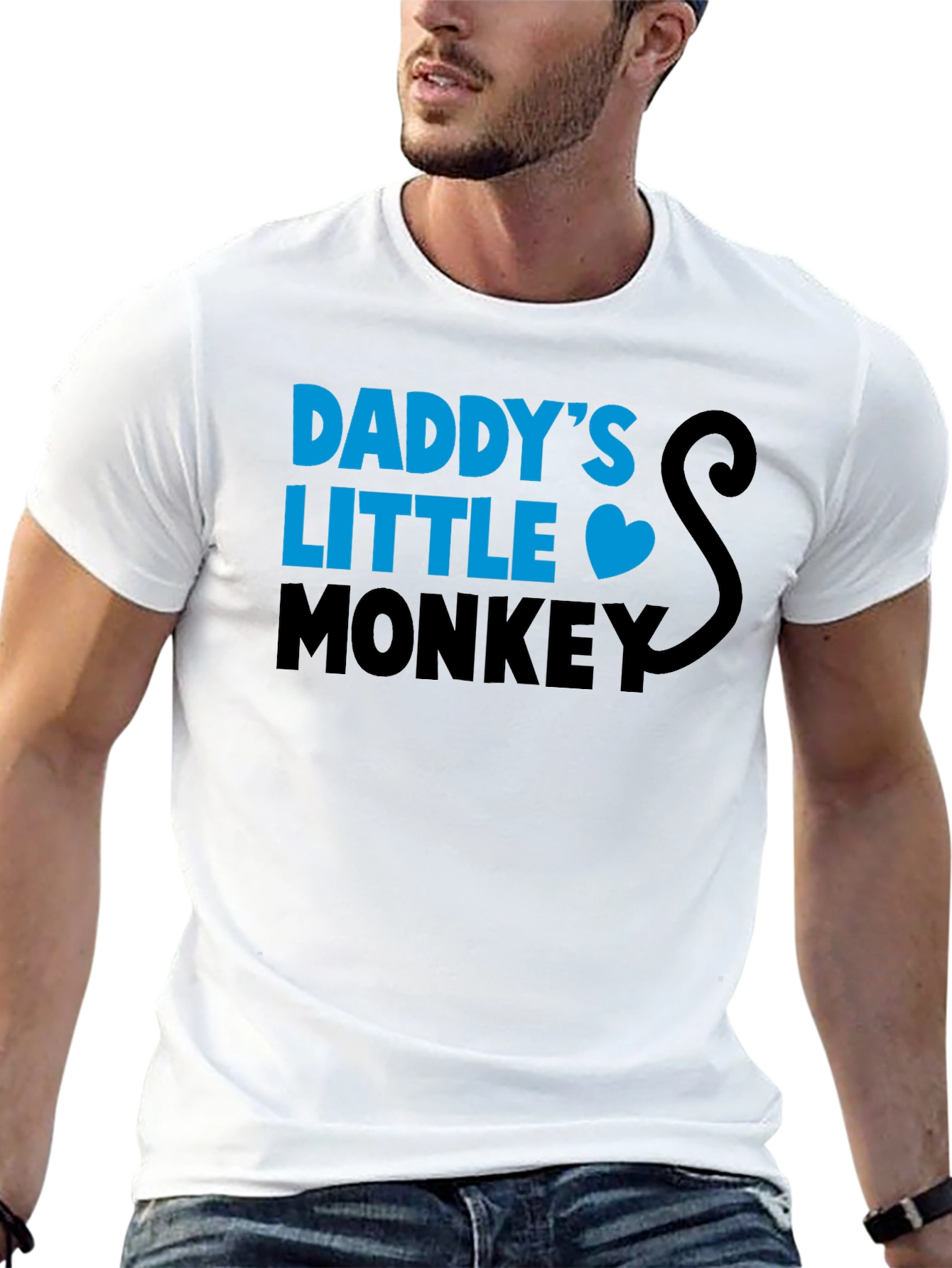 Daddys Little Monkey Graphic T-Shirt