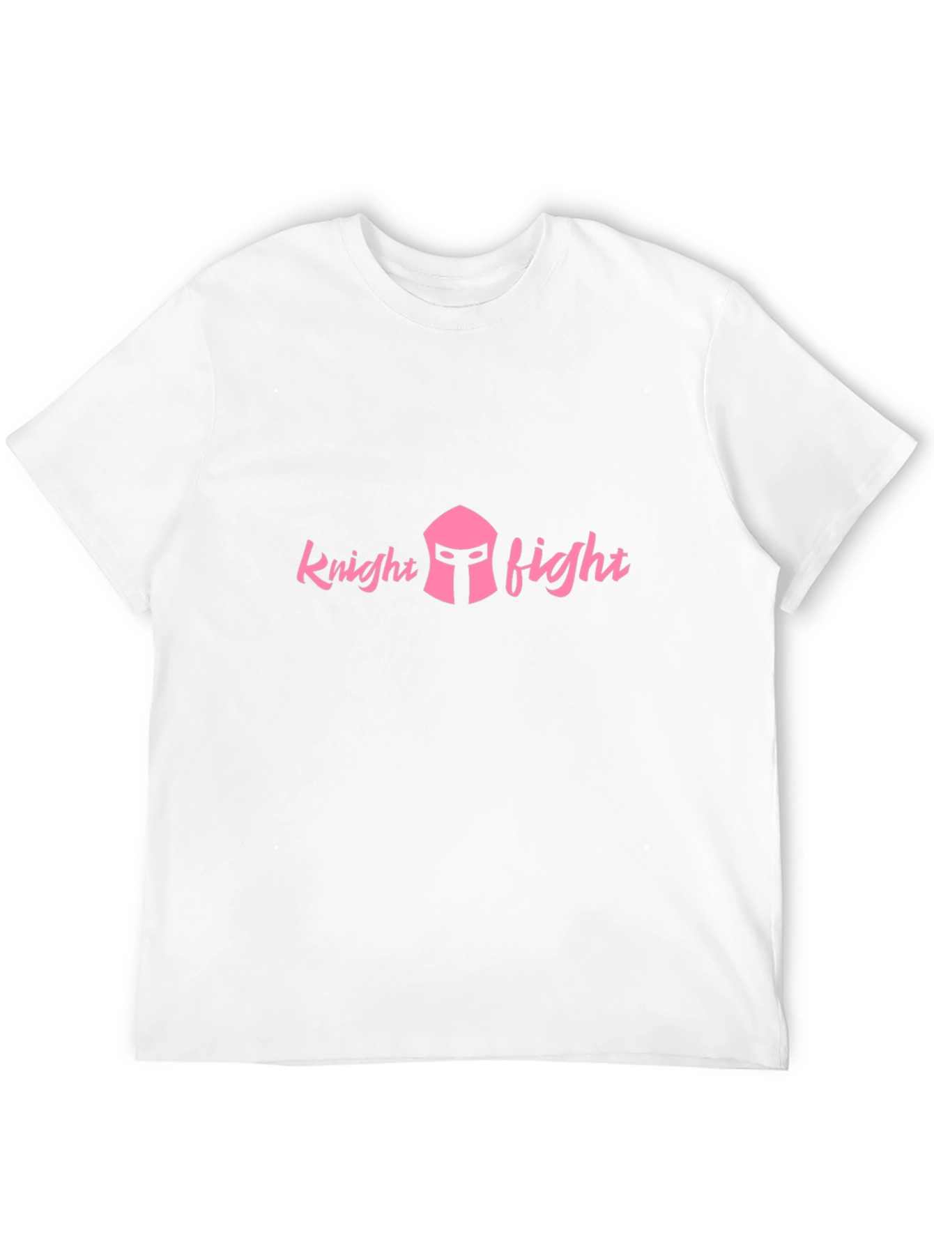 Knight Fight Graphic Tee - Pink Design on Black