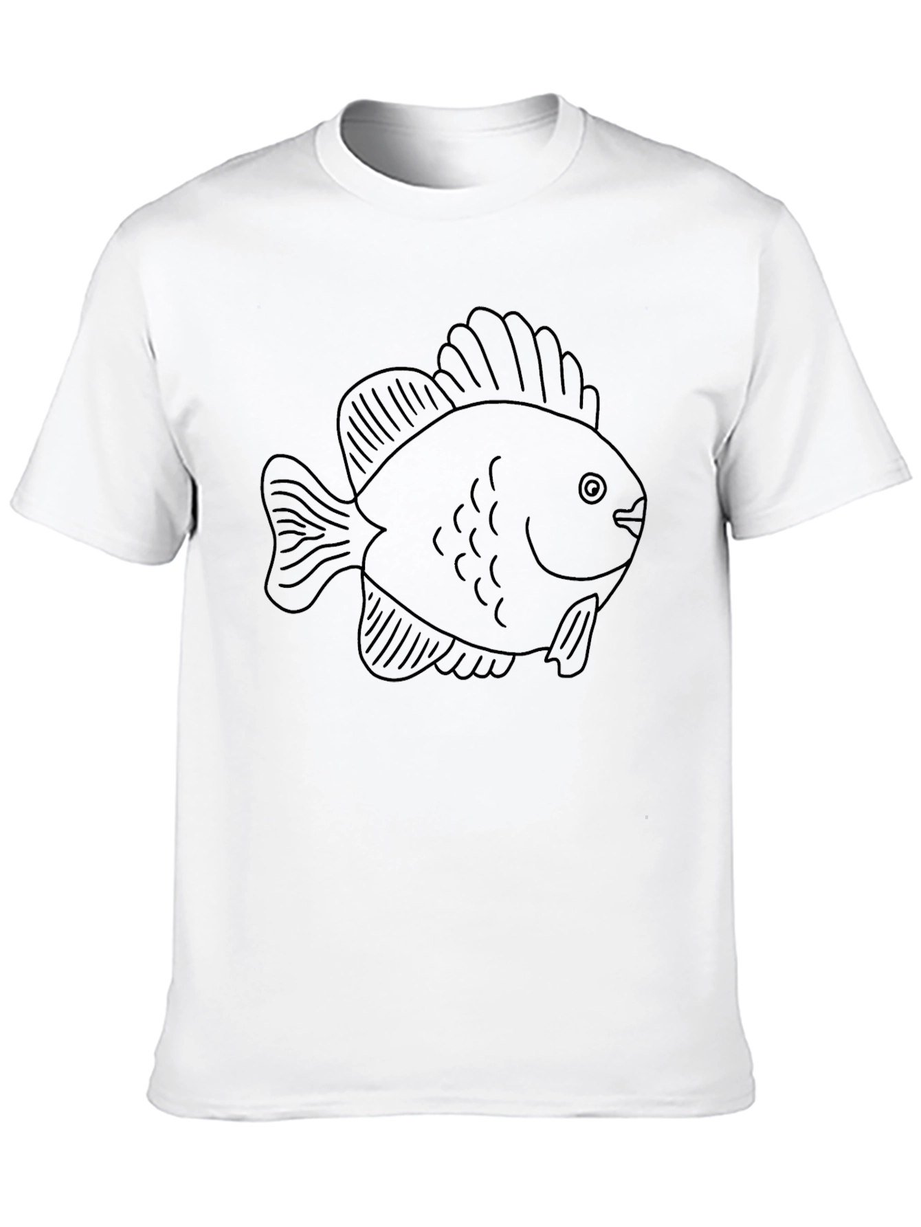 Fish Graphic T-Shirt - Black