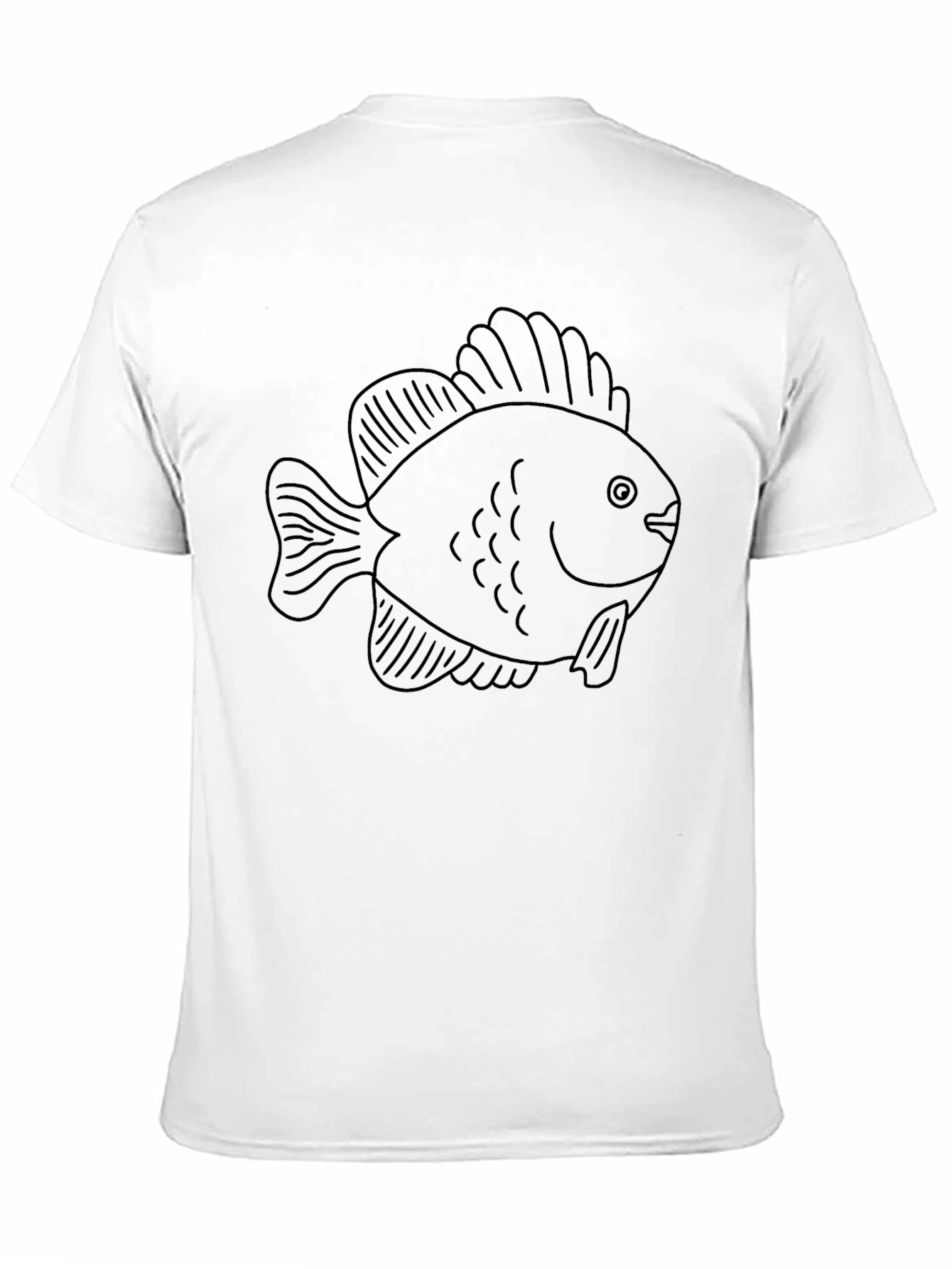 Fish Graphic T-Shirt - Black