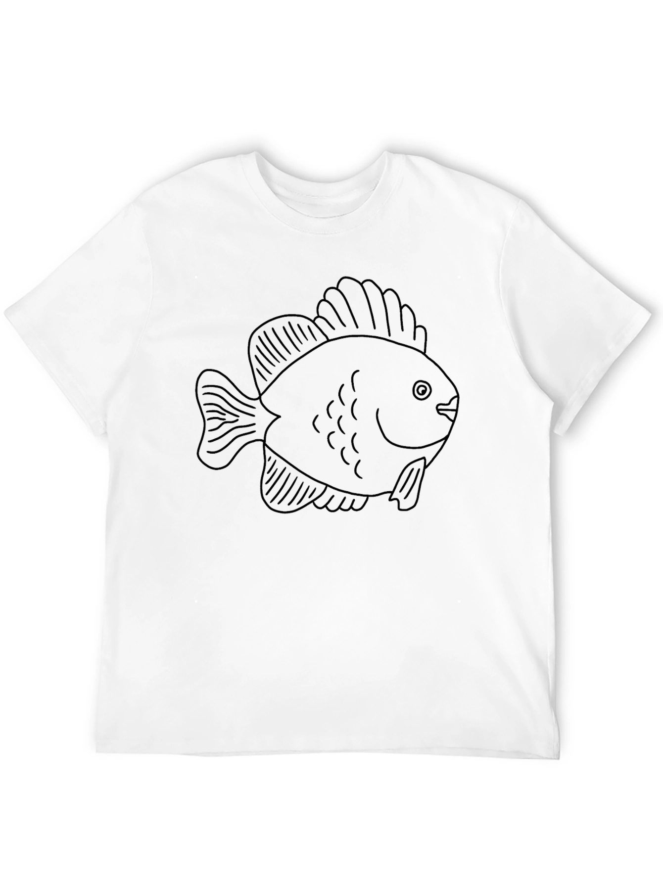Fish Graphic T-Shirt - Black