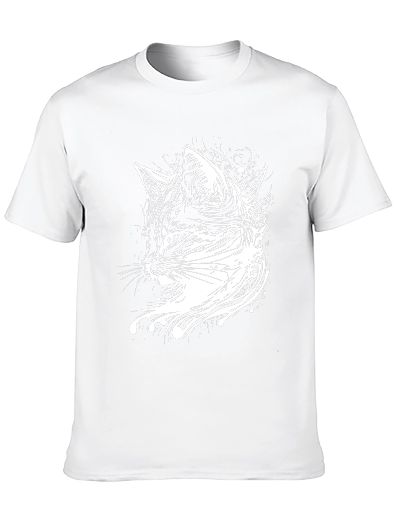 Cool Cat Graphic Tee - Black Cotton T-Shirt