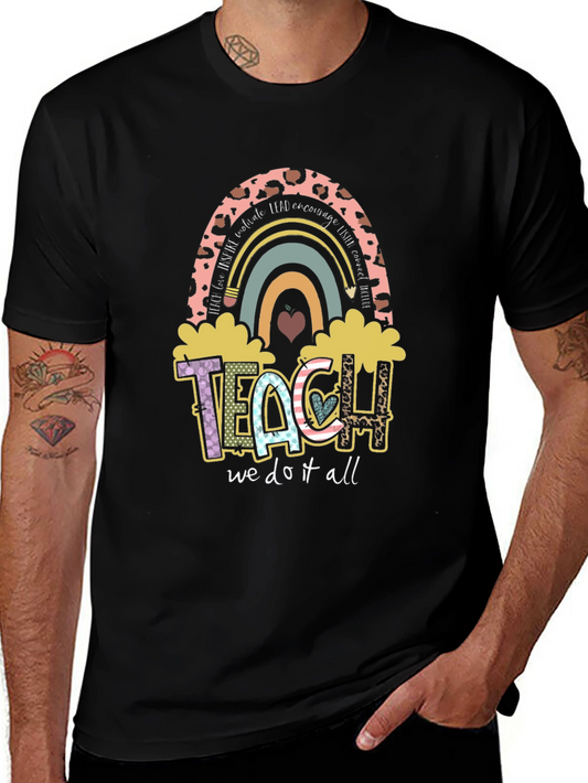 Teacher Rainbow Graphic Tee