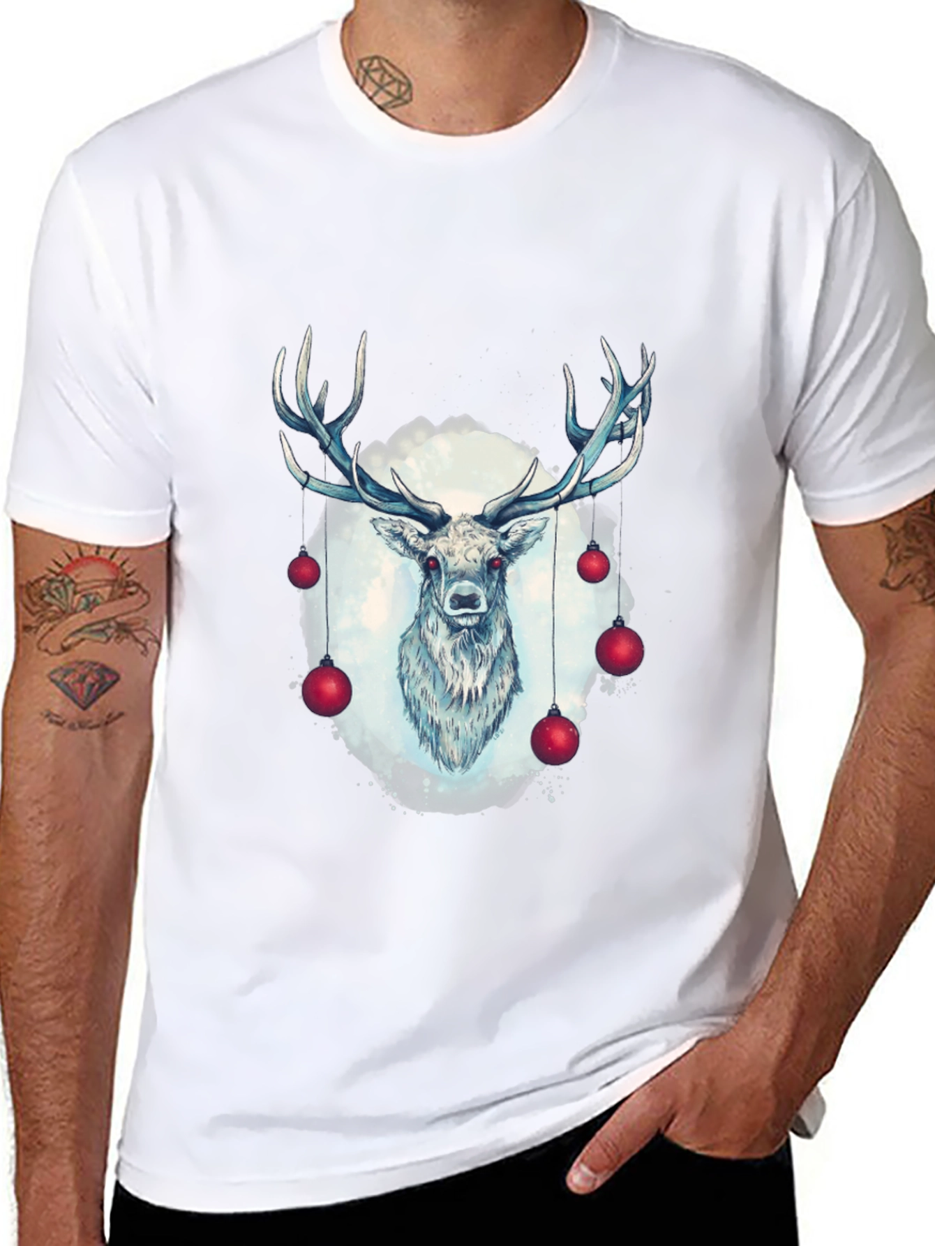 Deer Christmas T-Shirt - Holiday Style