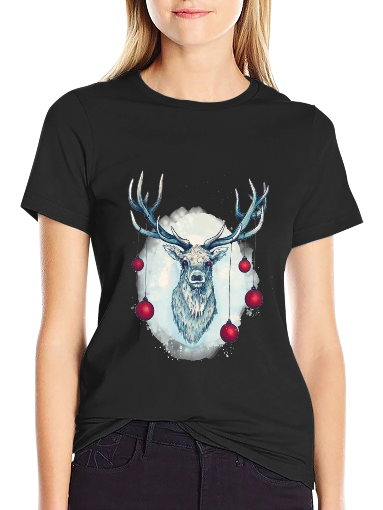 Deer Christmas T-Shirt - Holiday Style