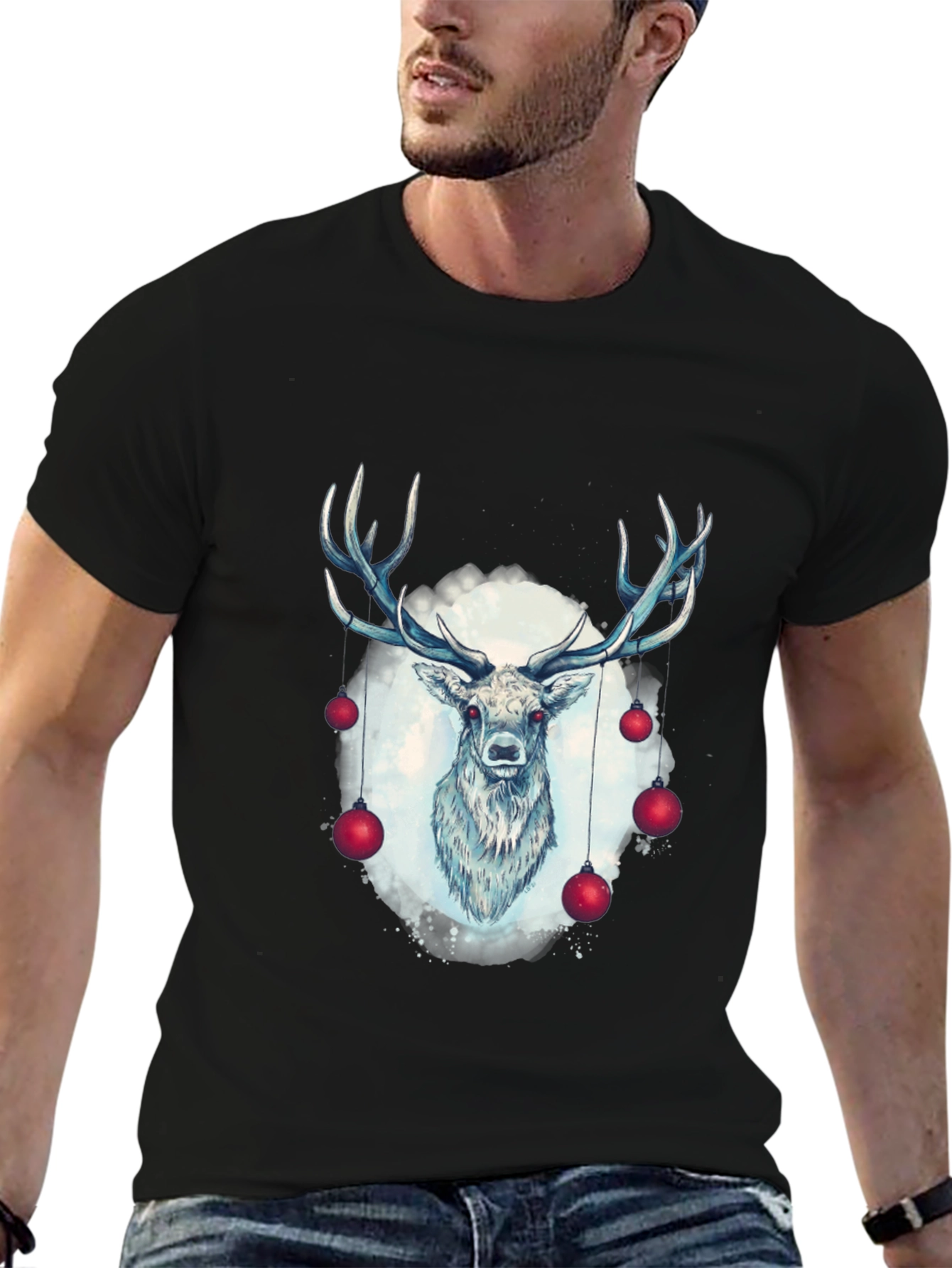 Deer Christmas T-Shirt - Holiday Style