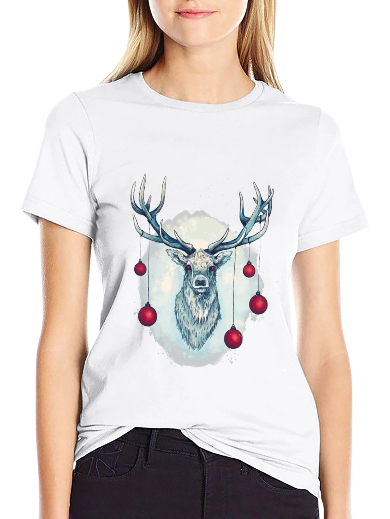 Deer Christmas T-Shirt - Holiday Style