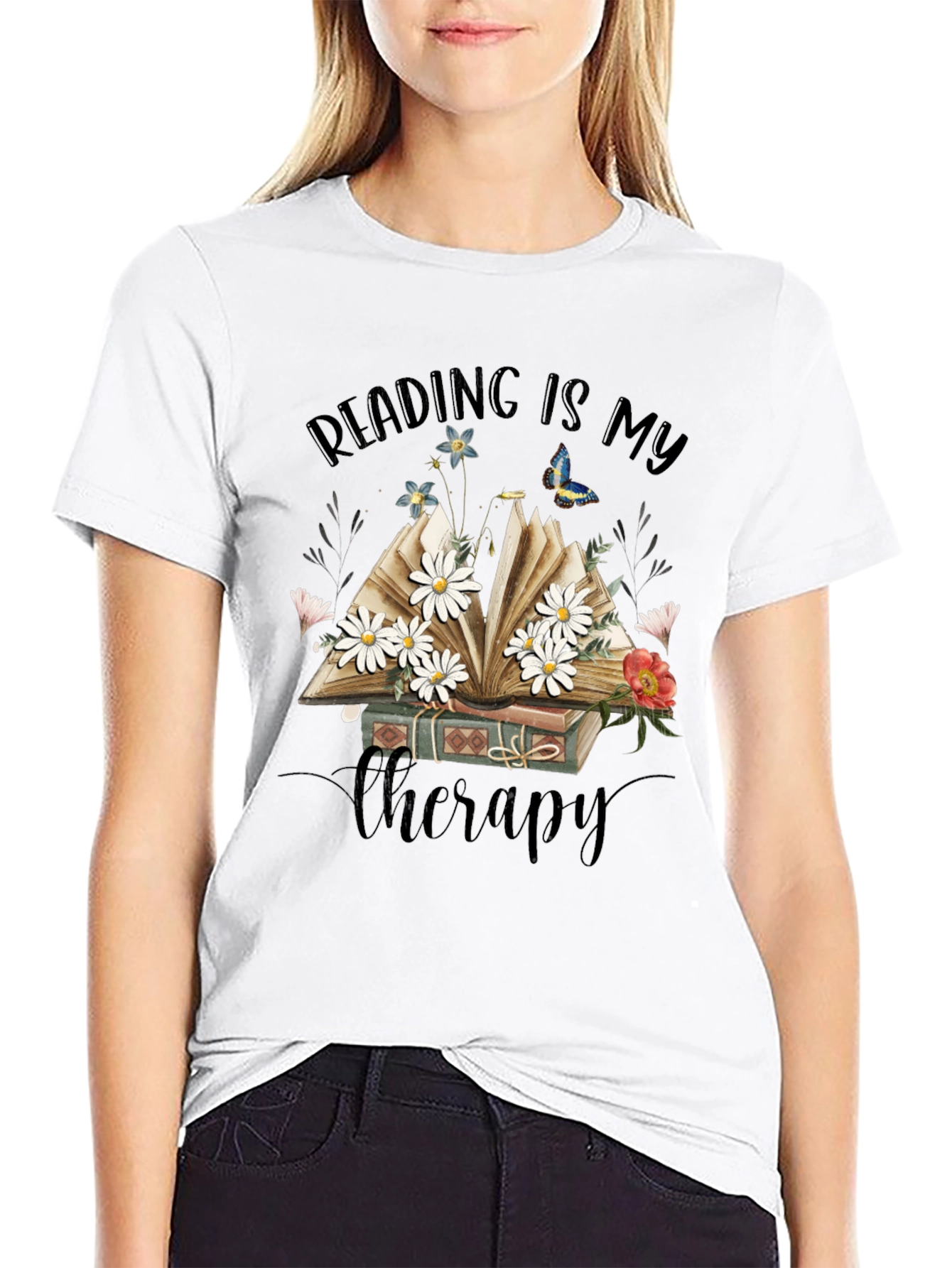 Reading Is My Therapy T-Shirt