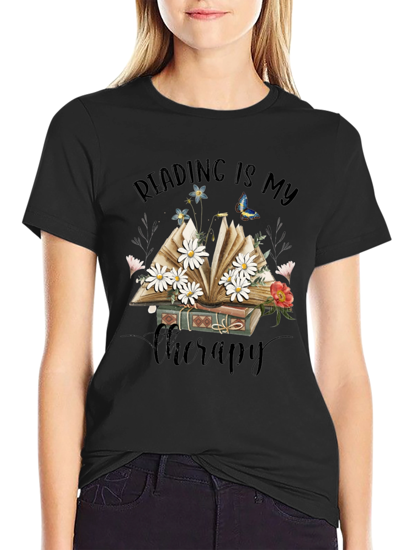 Reading Is My Therapy T-Shirt