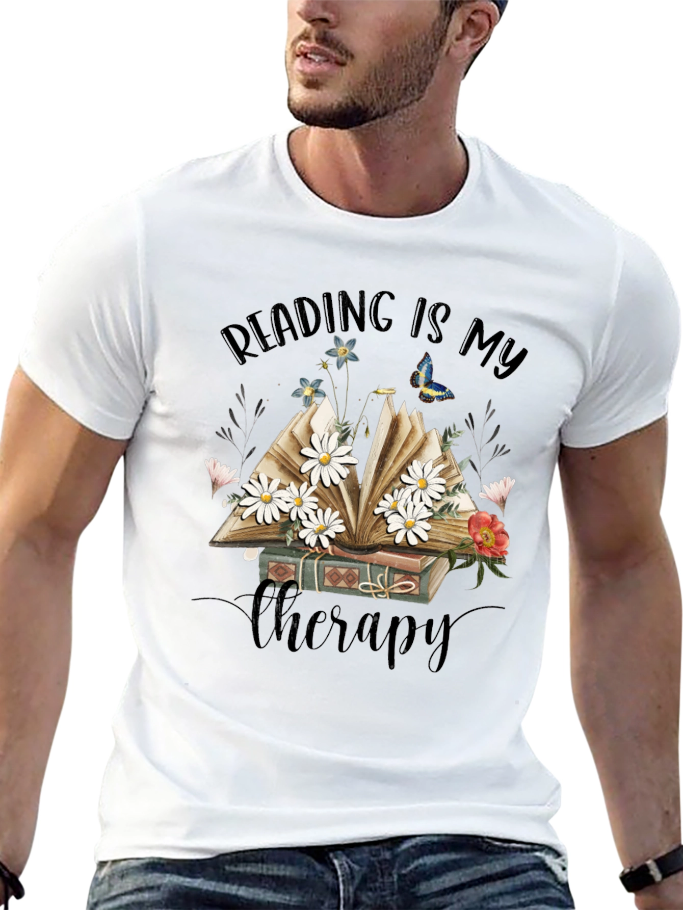 Reading Is My Therapy T-Shirt