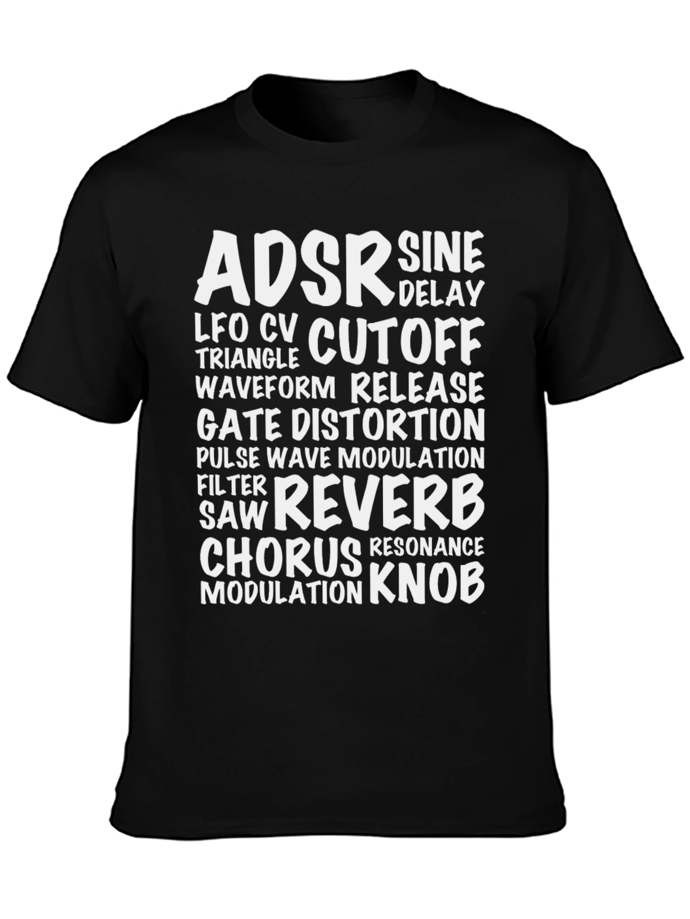 Synthesizer Parameter Black T-Shirt