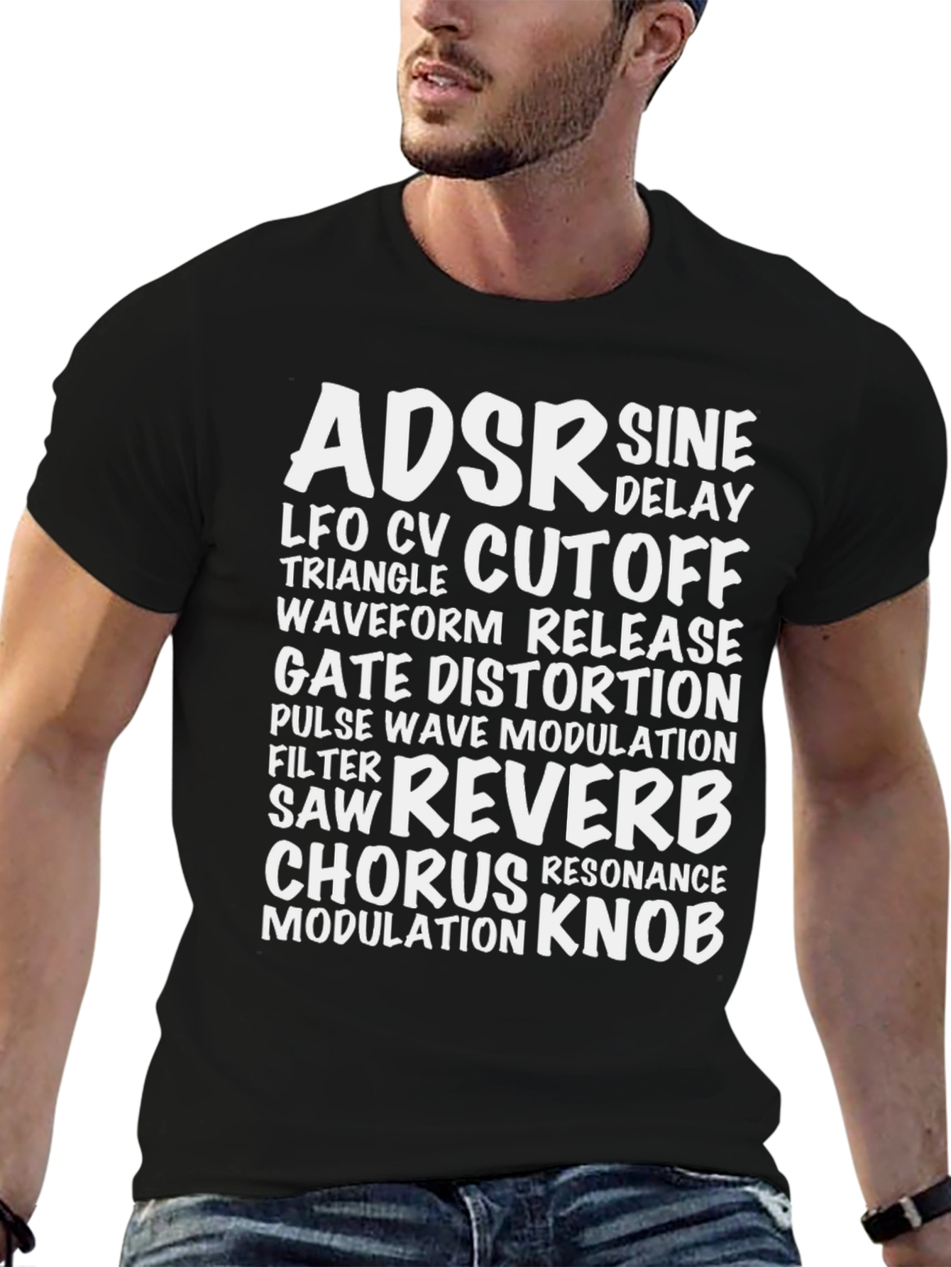 Synthesizer Parameter Black T-Shirt