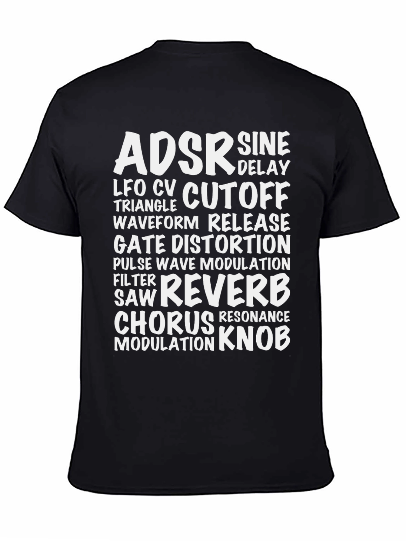 Synthesizer Parameter Black T-Shirt