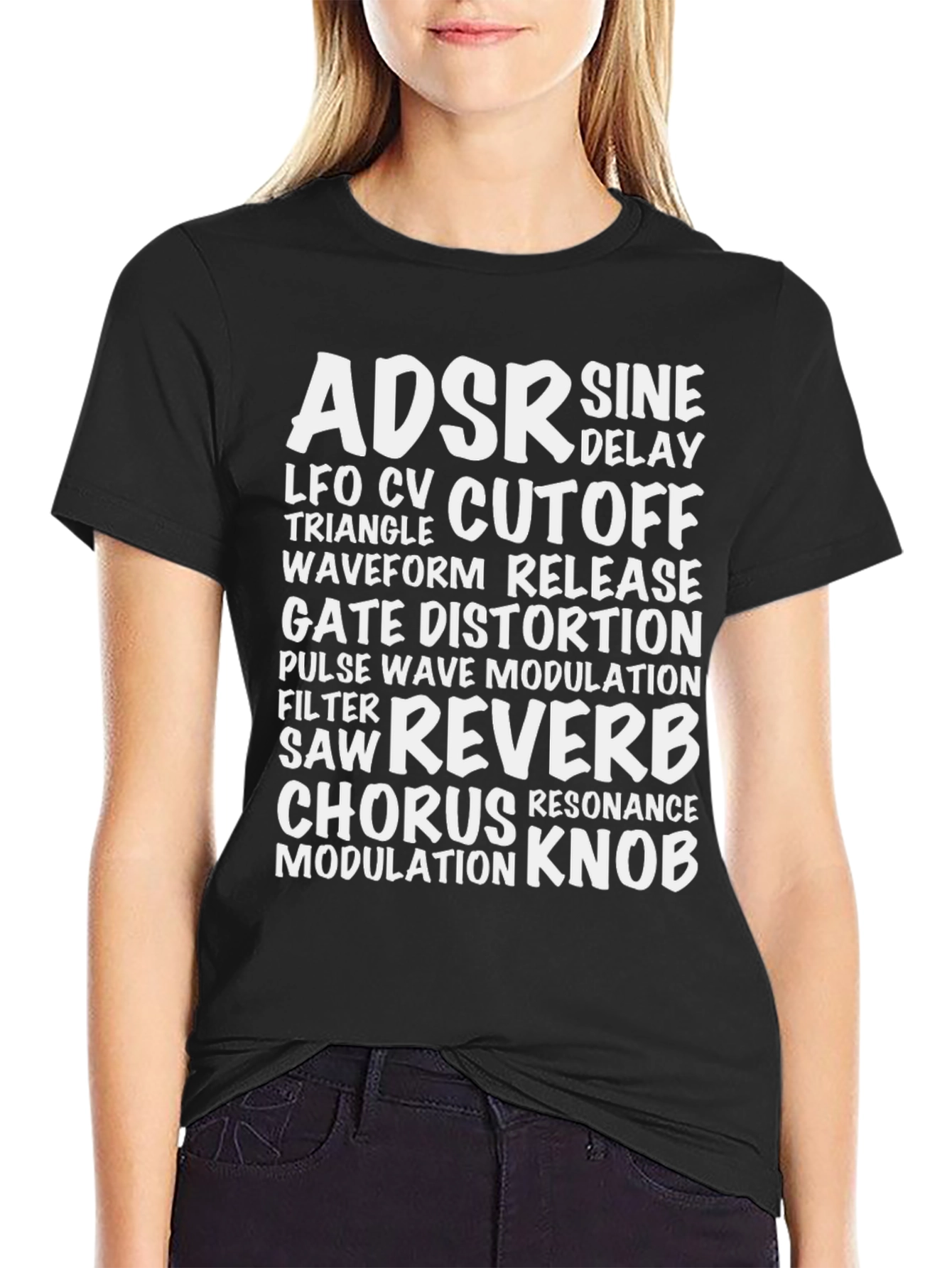 Synthesizer Parameter Black T-Shirt