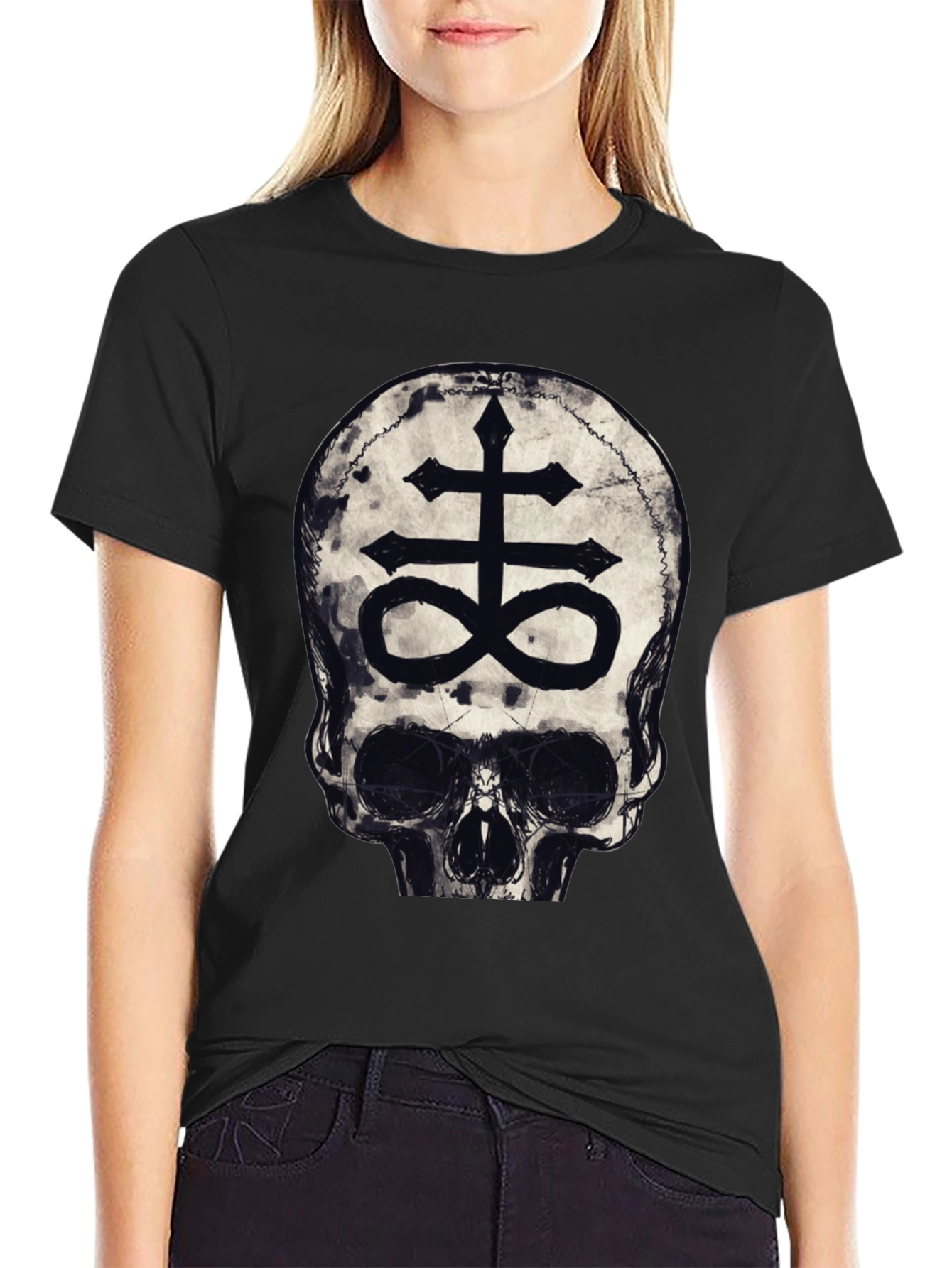 Skull Leviathan Cross Graphic Tee