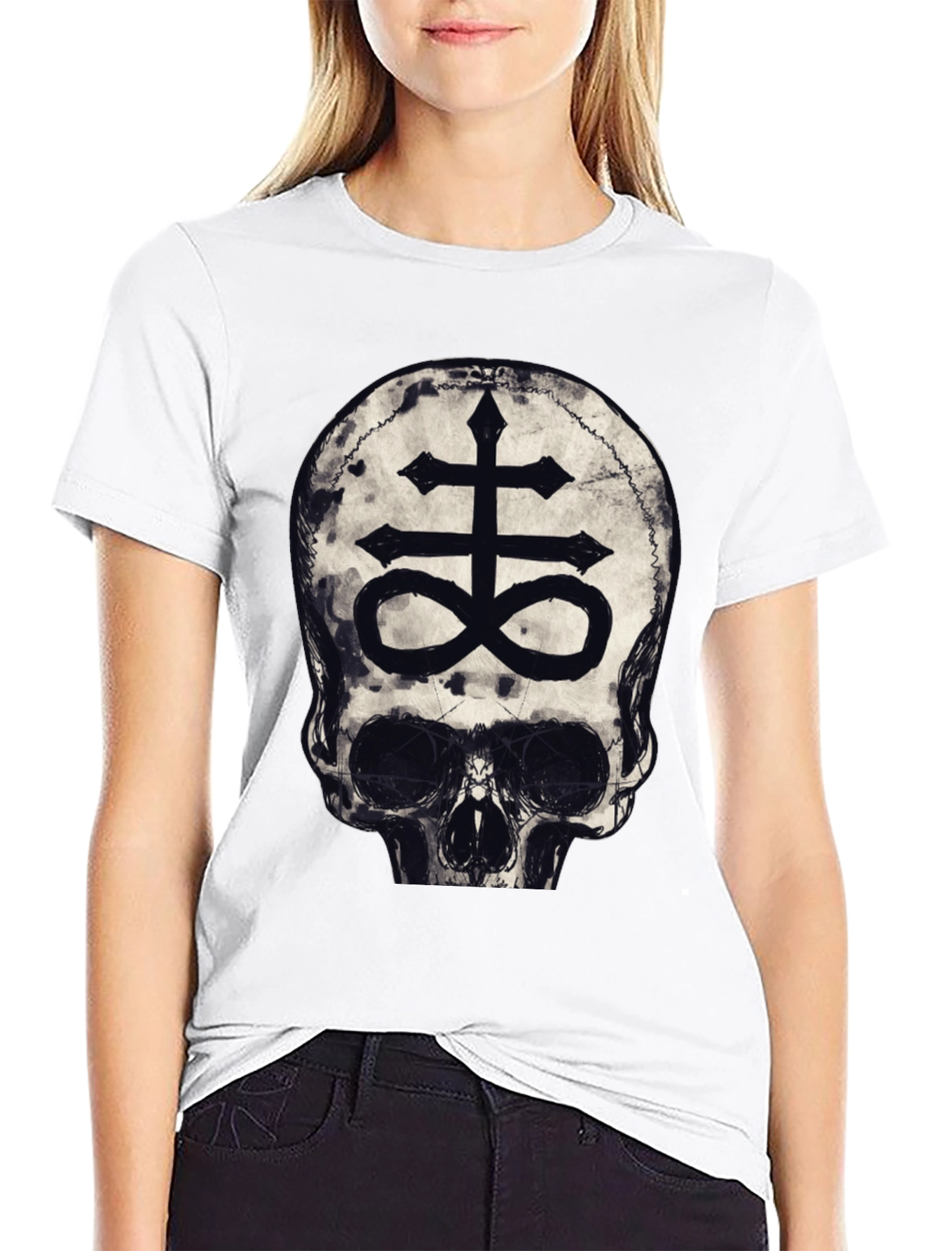 Skull Leviathan Cross Graphic Tee