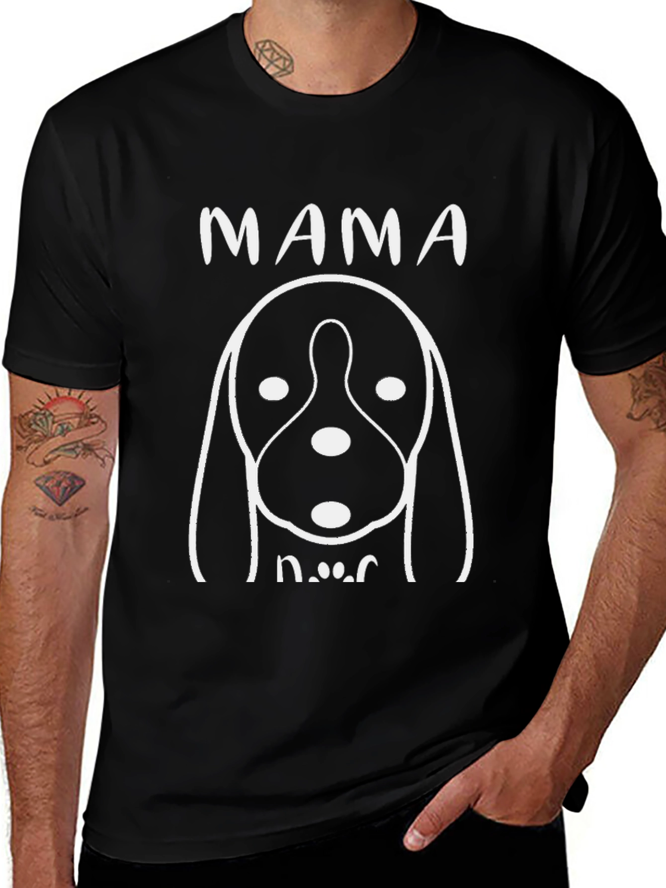 Mama Dog Graphic T-Shirt - Pet Lover Tee