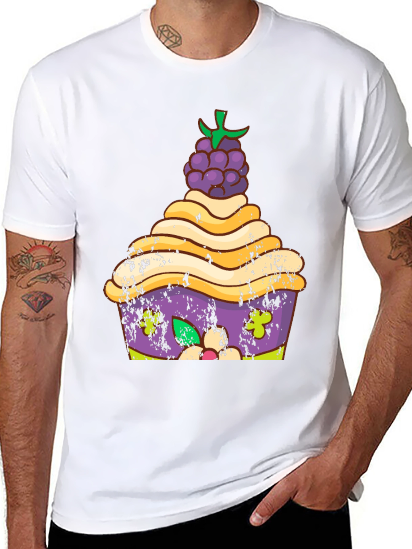 Cupcake Graphic Tee - Unique Dessert Lover Shirt