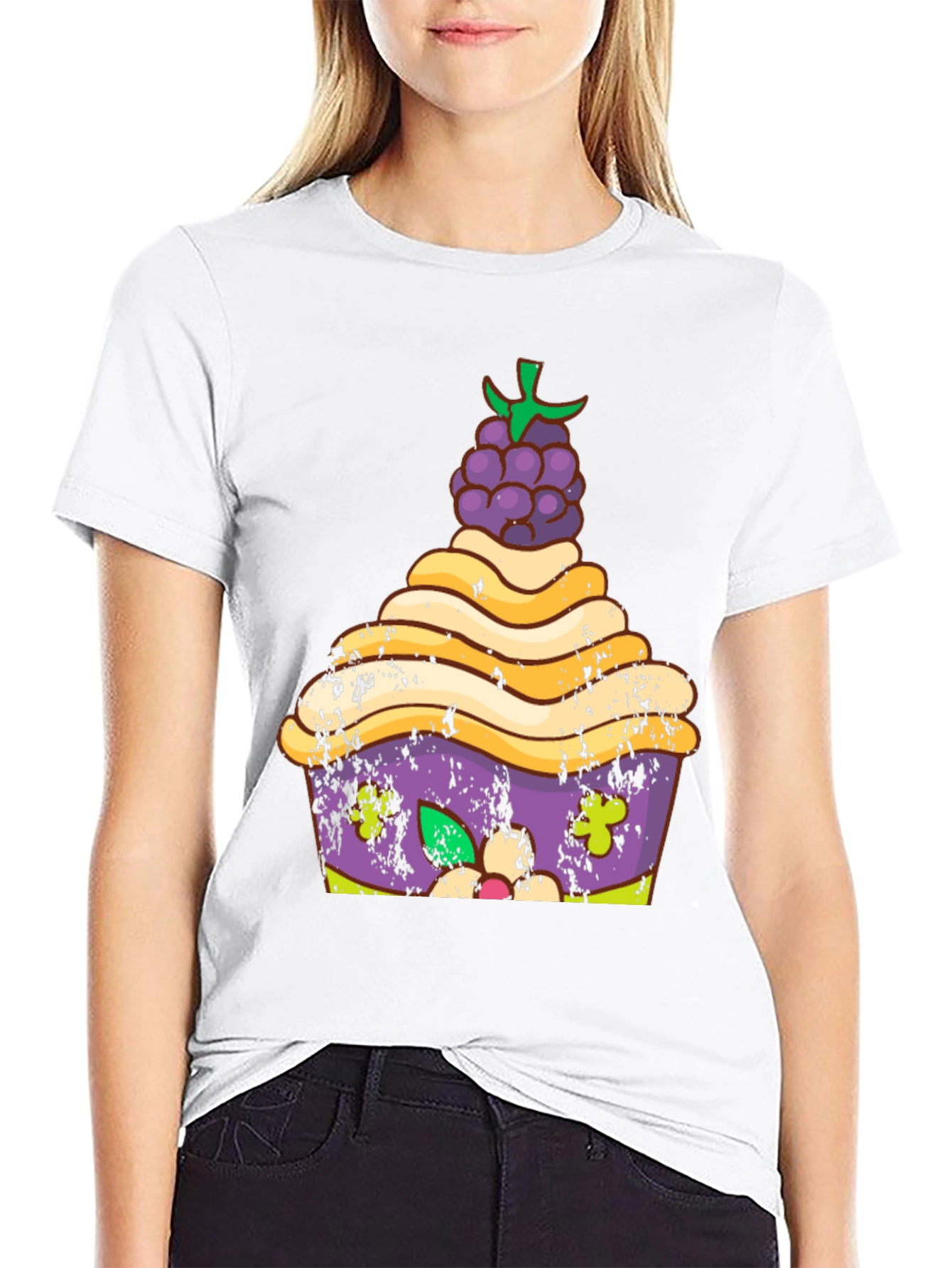 Cupcake Graphic Tee - Unique Dessert Lover Shirt