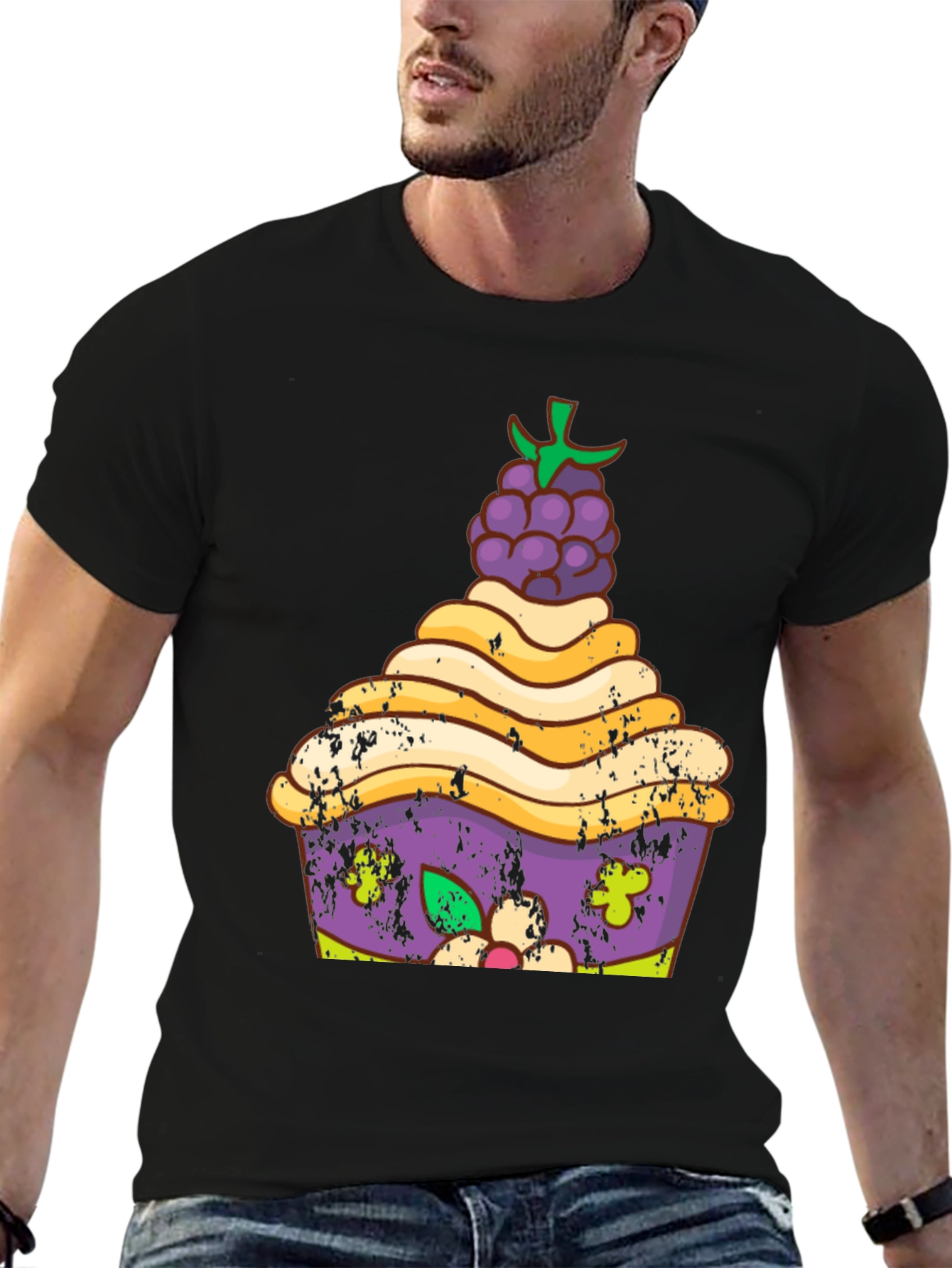 Cupcake Graphic Tee - Unique Dessert Lover Shirt