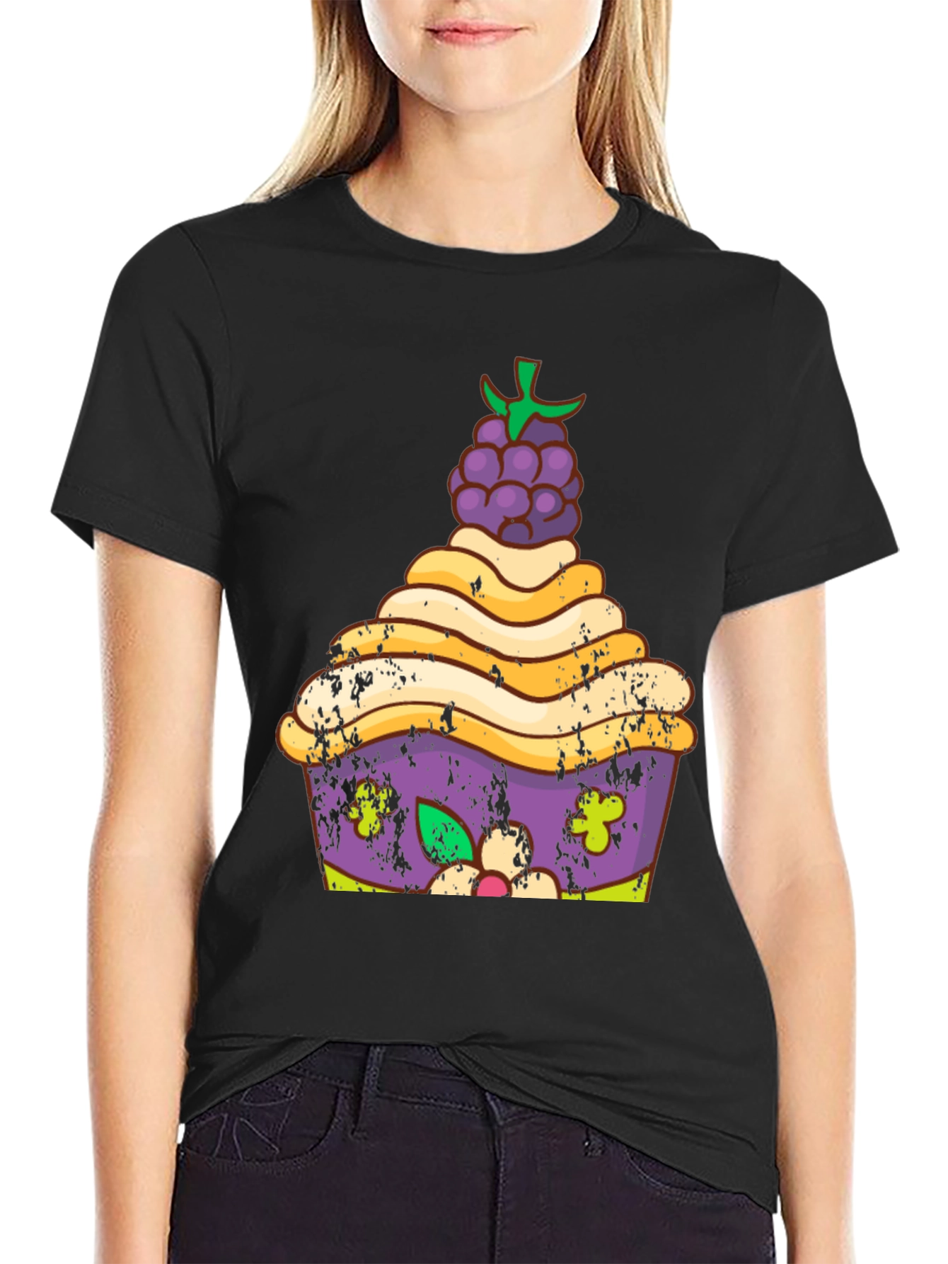 Cupcake Graphic Tee - Unique Dessert Lover Shirt