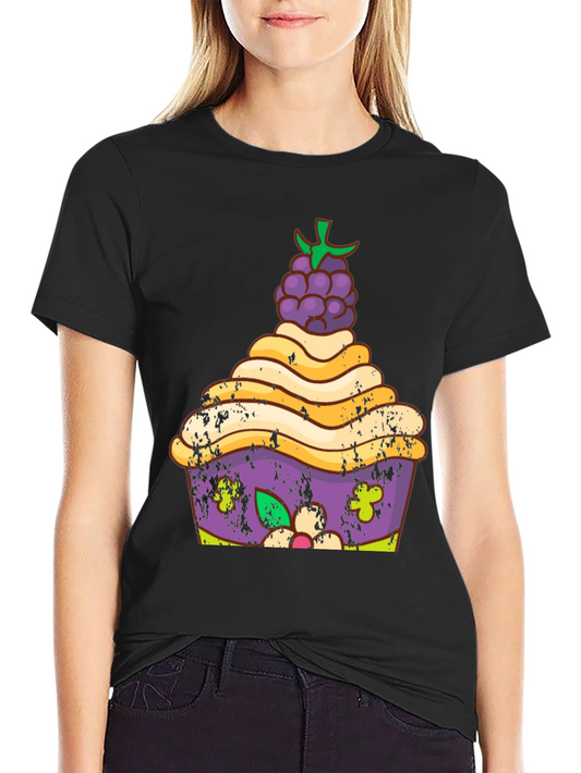 Cupcake Graphic Tee - Unique Dessert Lover Shirt