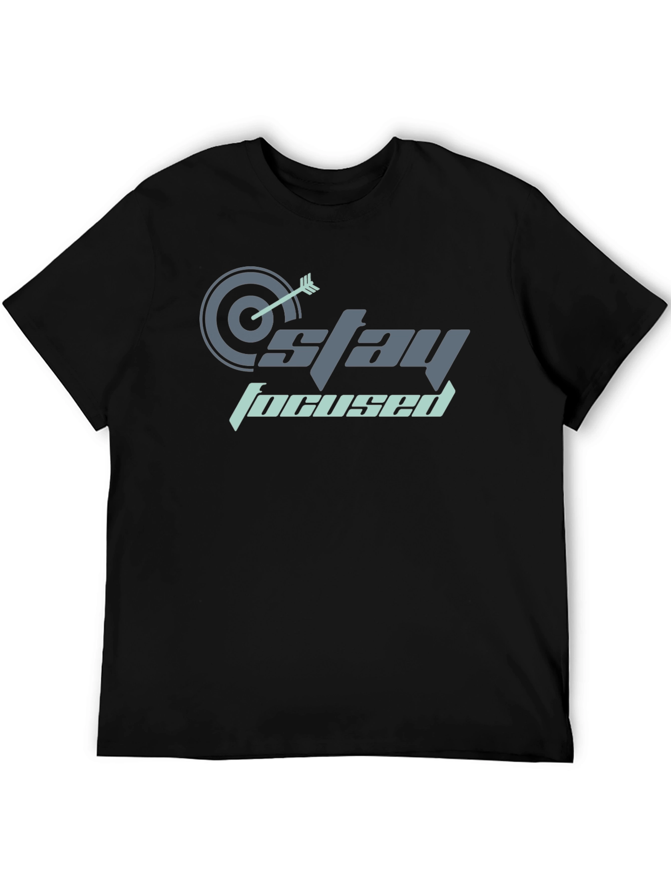 Stay Focused Graphic T-Shirt - Black